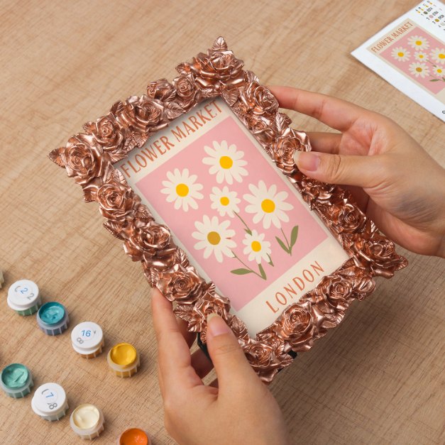 Mini Painting with Picture Frame – Flower Market London