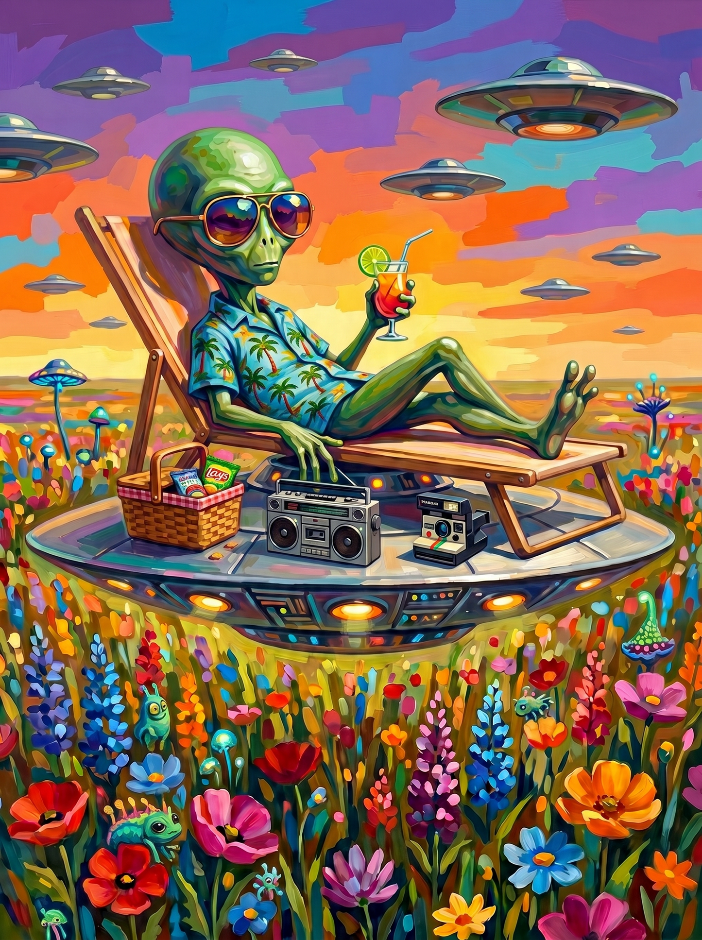 Alien Sunbed Cocktail Ufo (80 Colors)