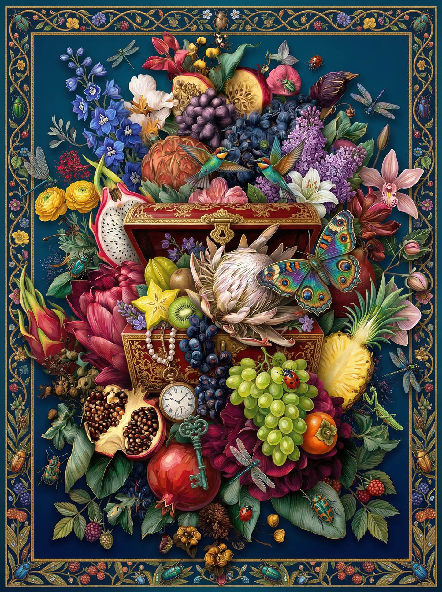 Baroque Fruit Flower Abundance (120 Colors)