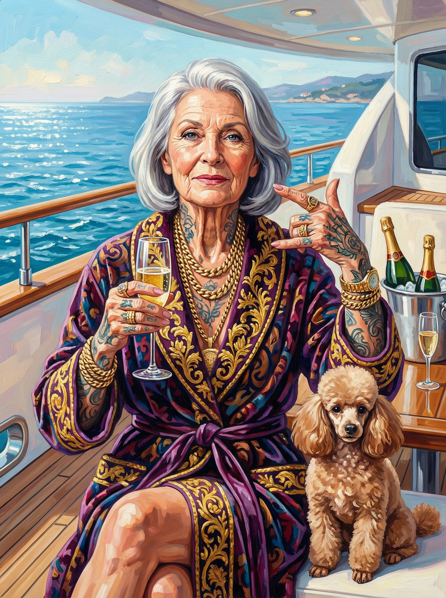 Champagne Celebration Ocean View (80 Colors)