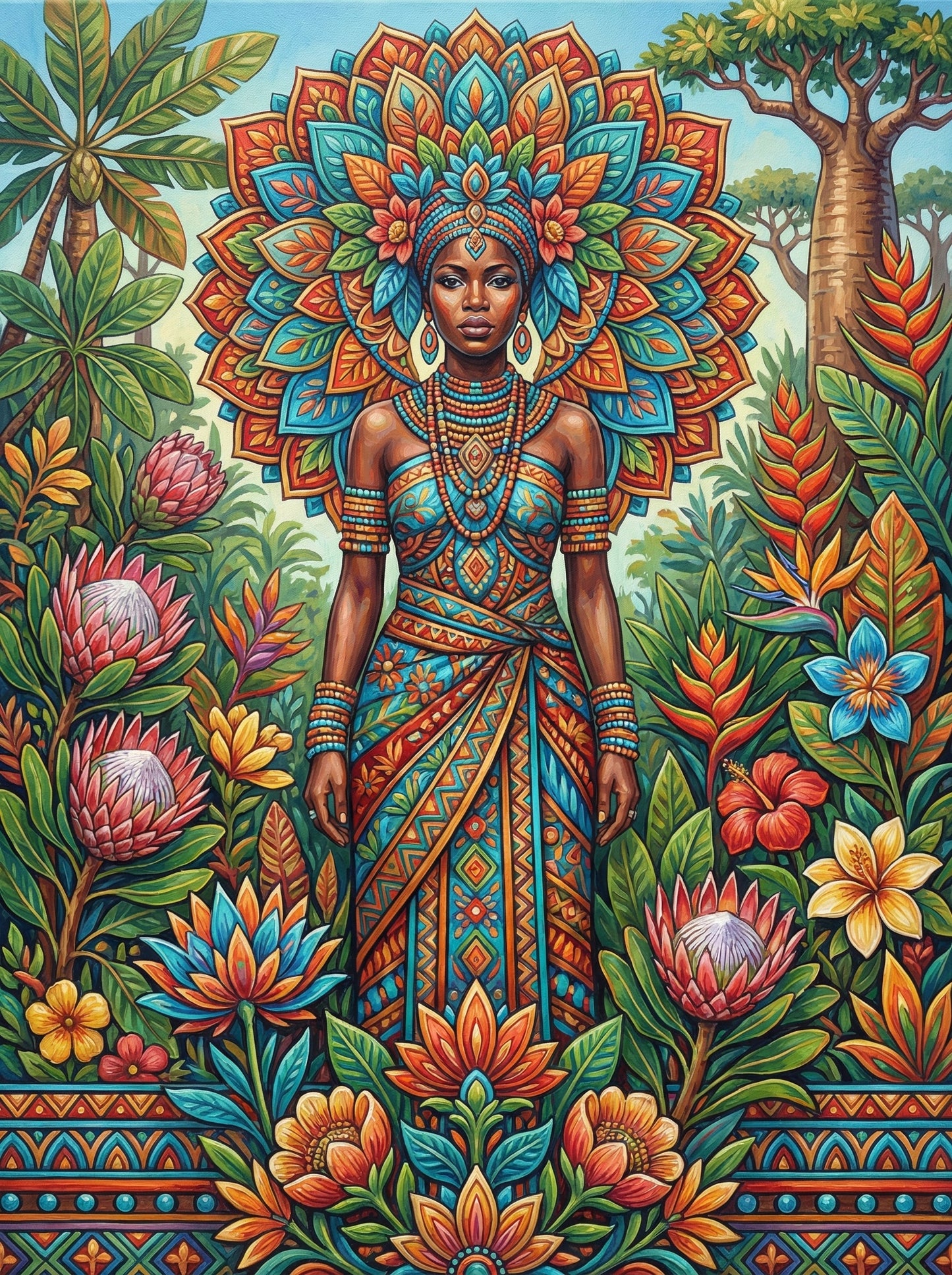 Mandala Queen of Nature (80 Colors)