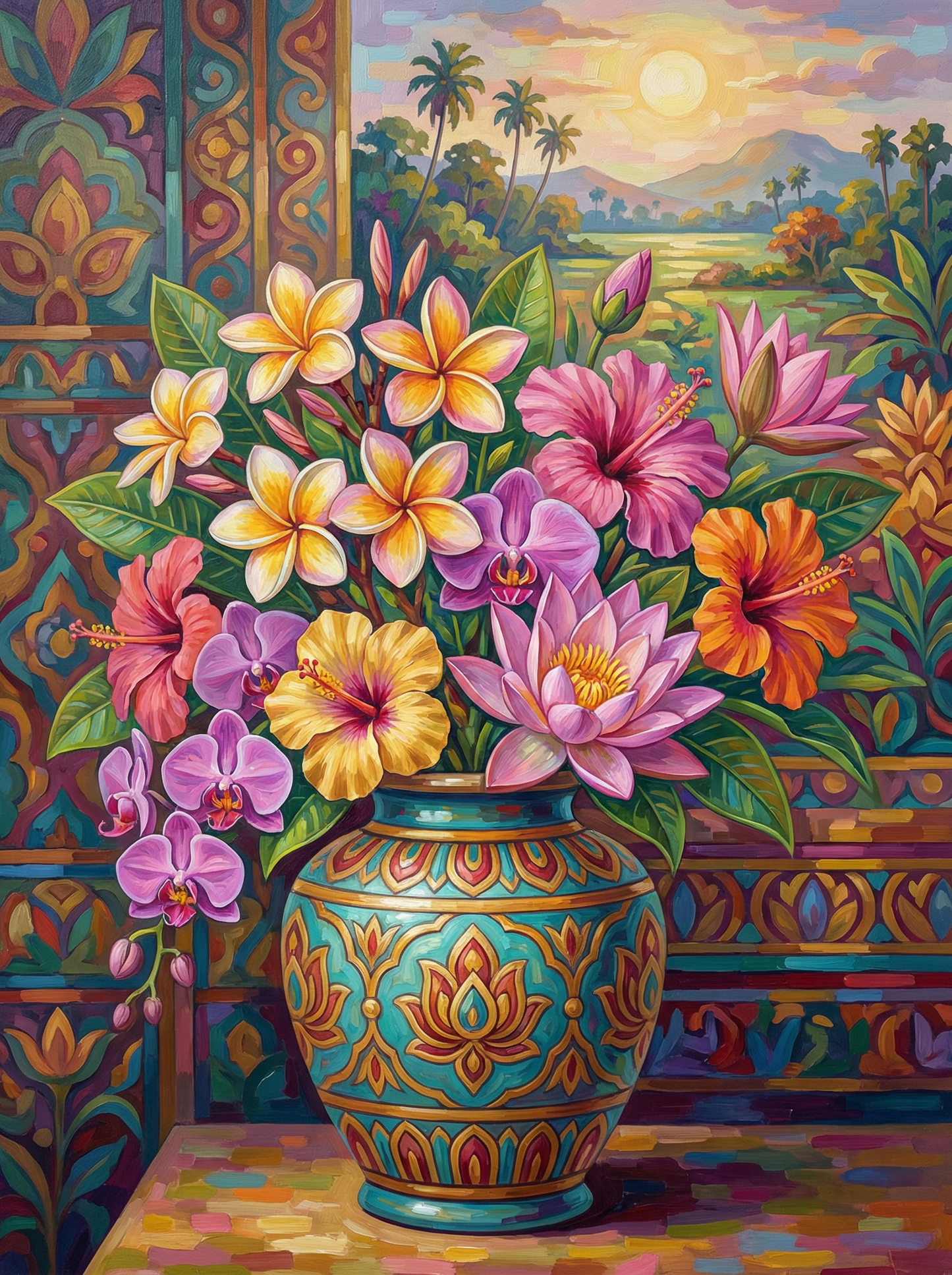 Colorful Lankan Flower Collection (120 Colors)