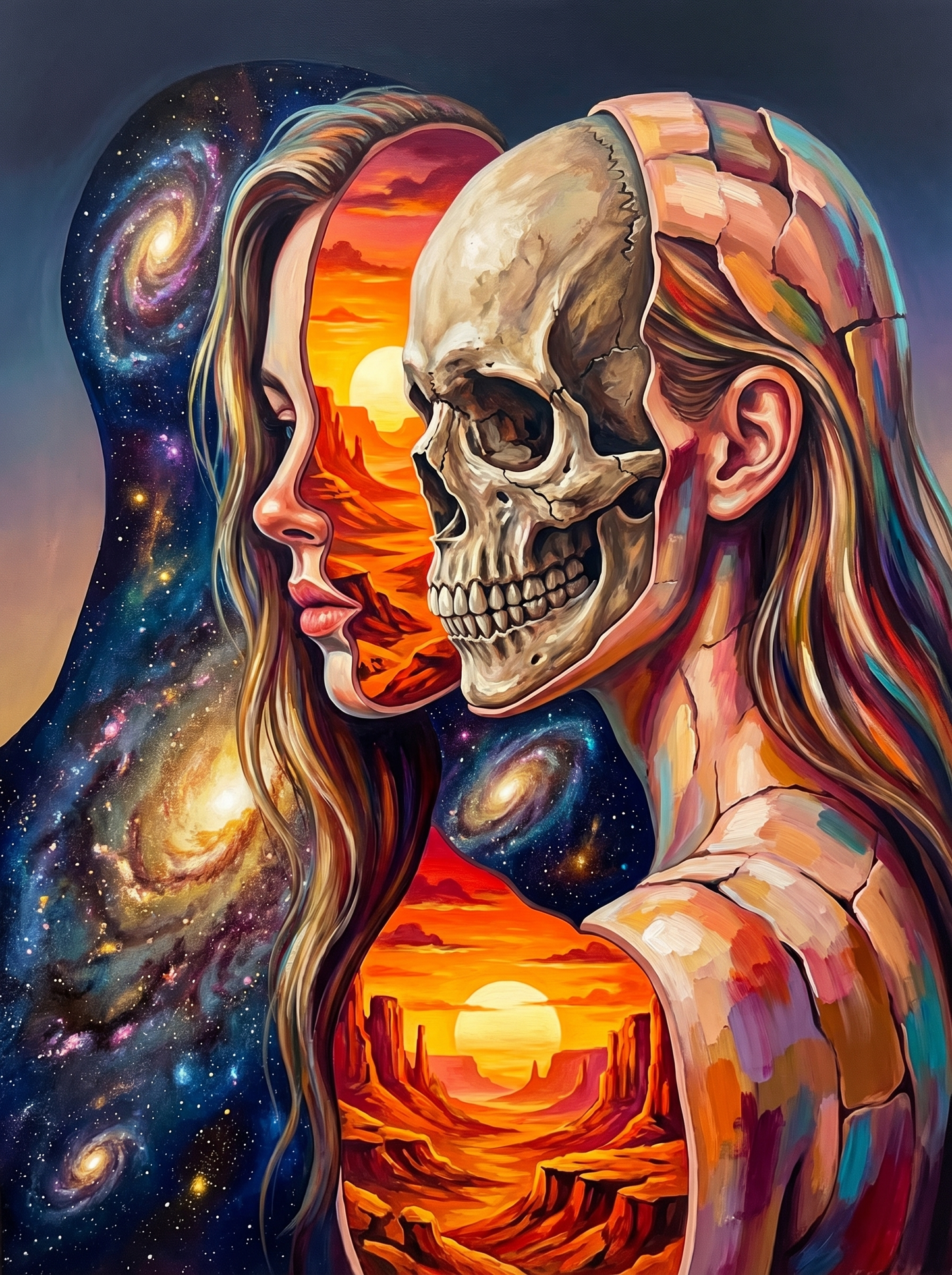 Cosmic Skull Universe Woman (80 Colors)