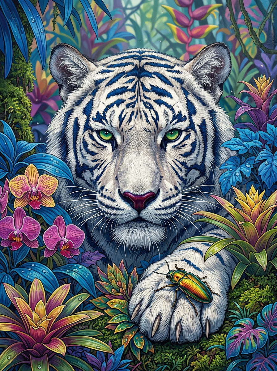 White Tiger Majesty (80 Colors)