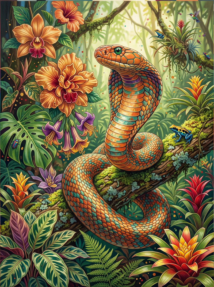 Jungle Orchid Snake (120 Colors)