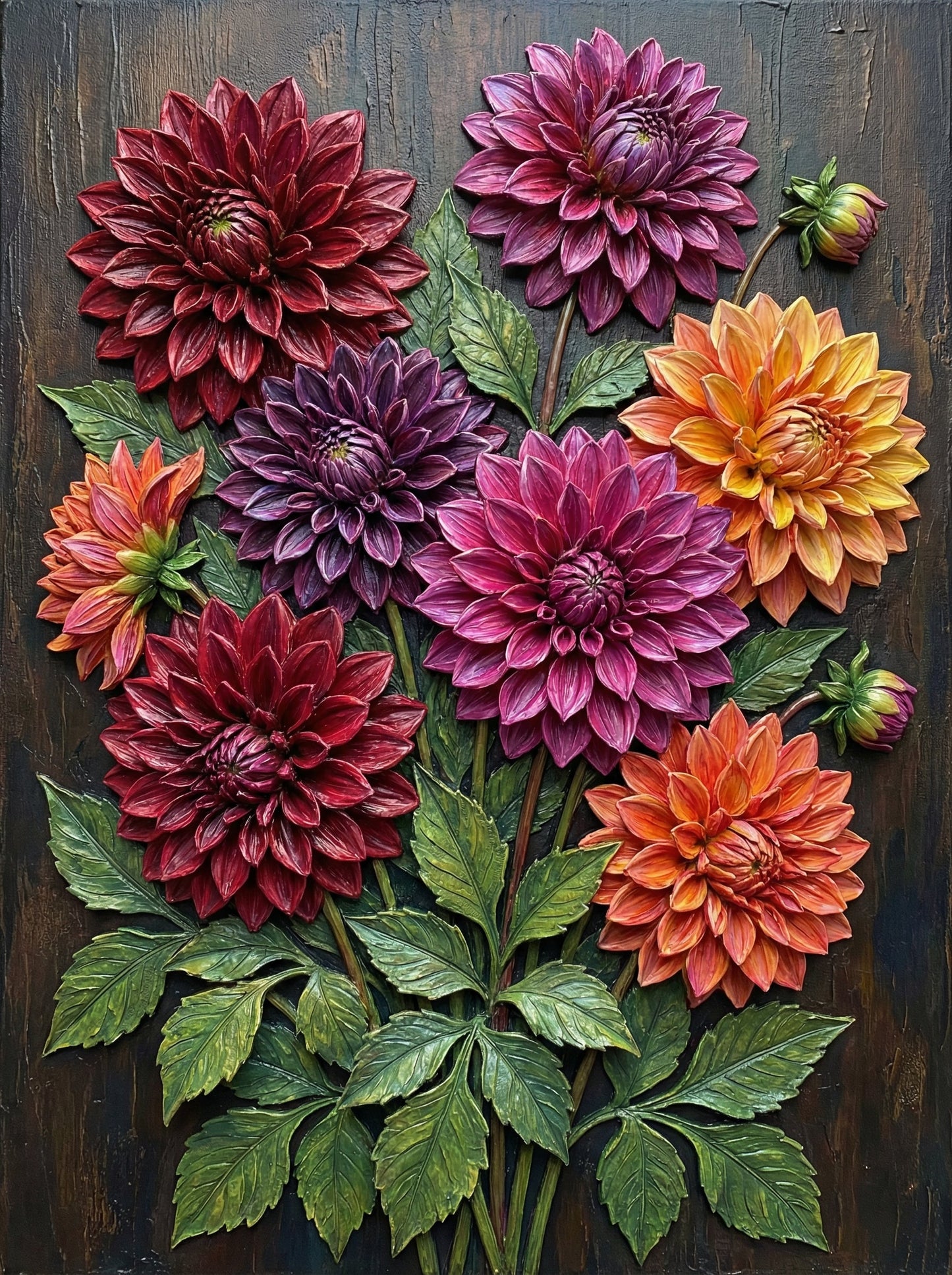 Velvet Dahlia Bloom