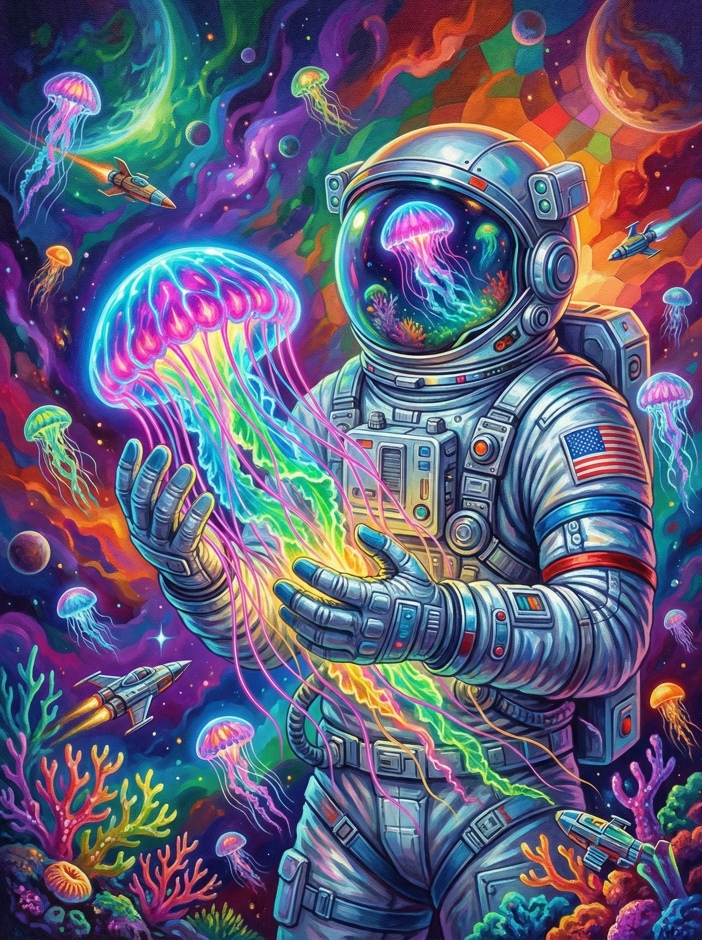 Galactic Jellyfish Voyage (120 Colors)