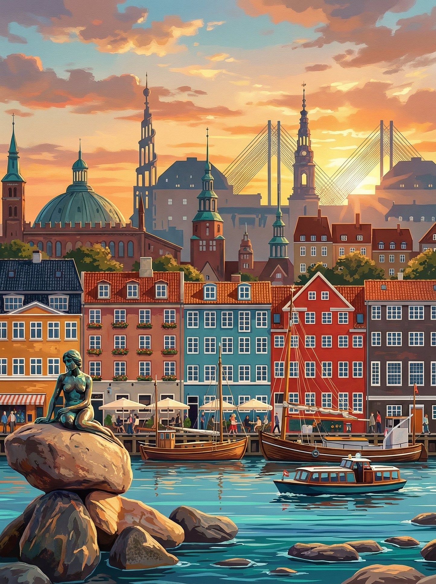 Copenhagen Harbor Sunset