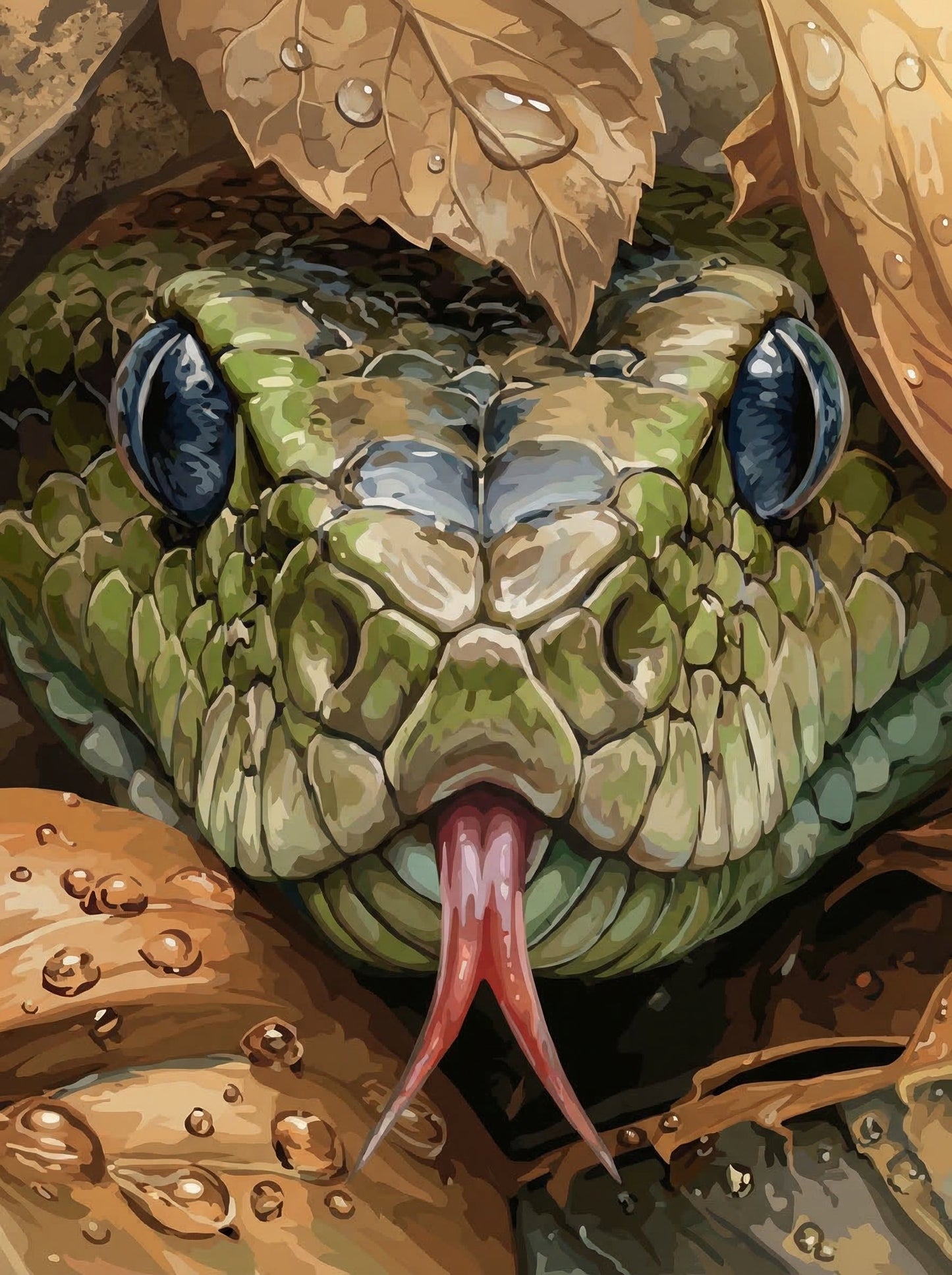 Forest Viper Close-Up