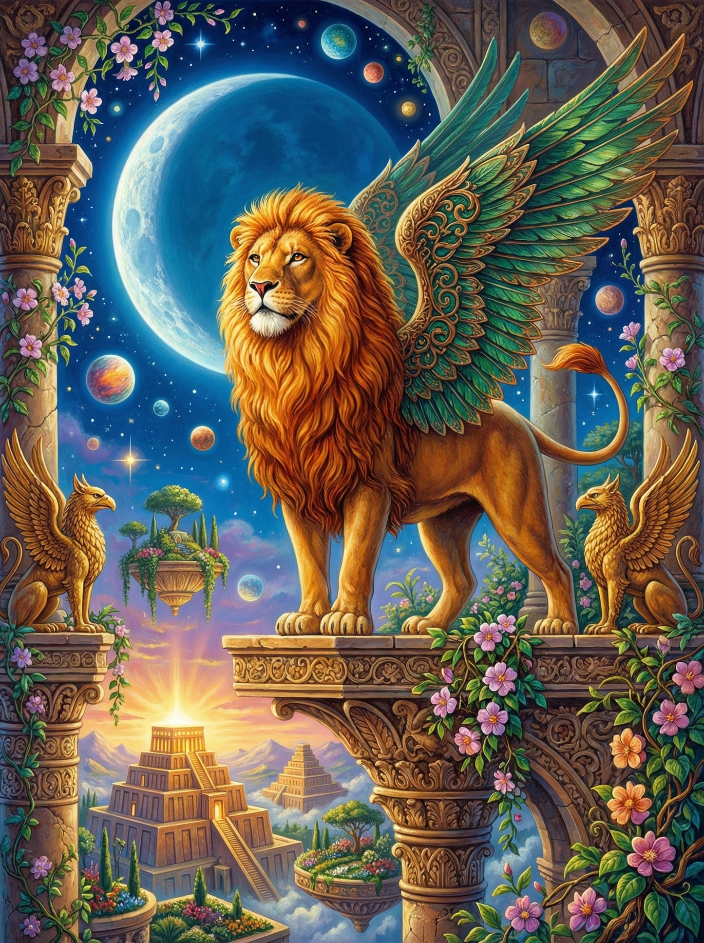 Celestial Winged Lion (80 Colors)
