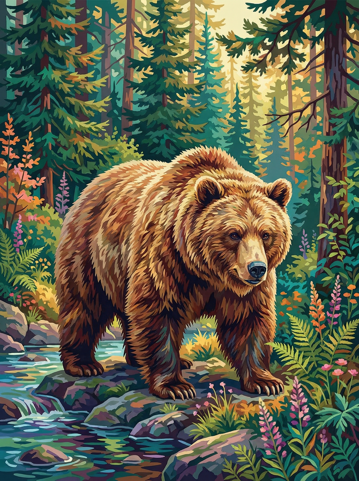 Woodland Stream Bear (80 Colors)