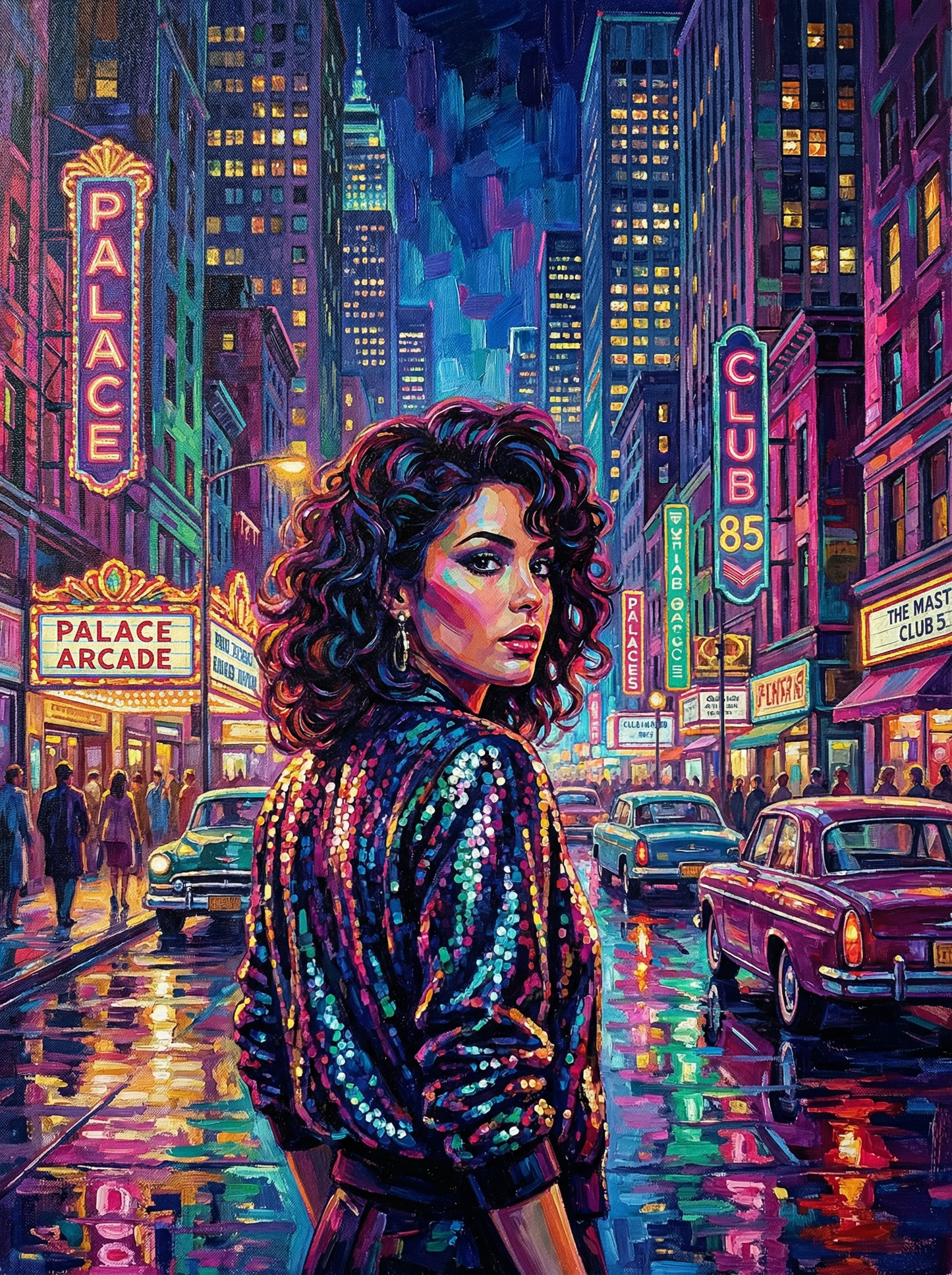 Neon City Night Muse