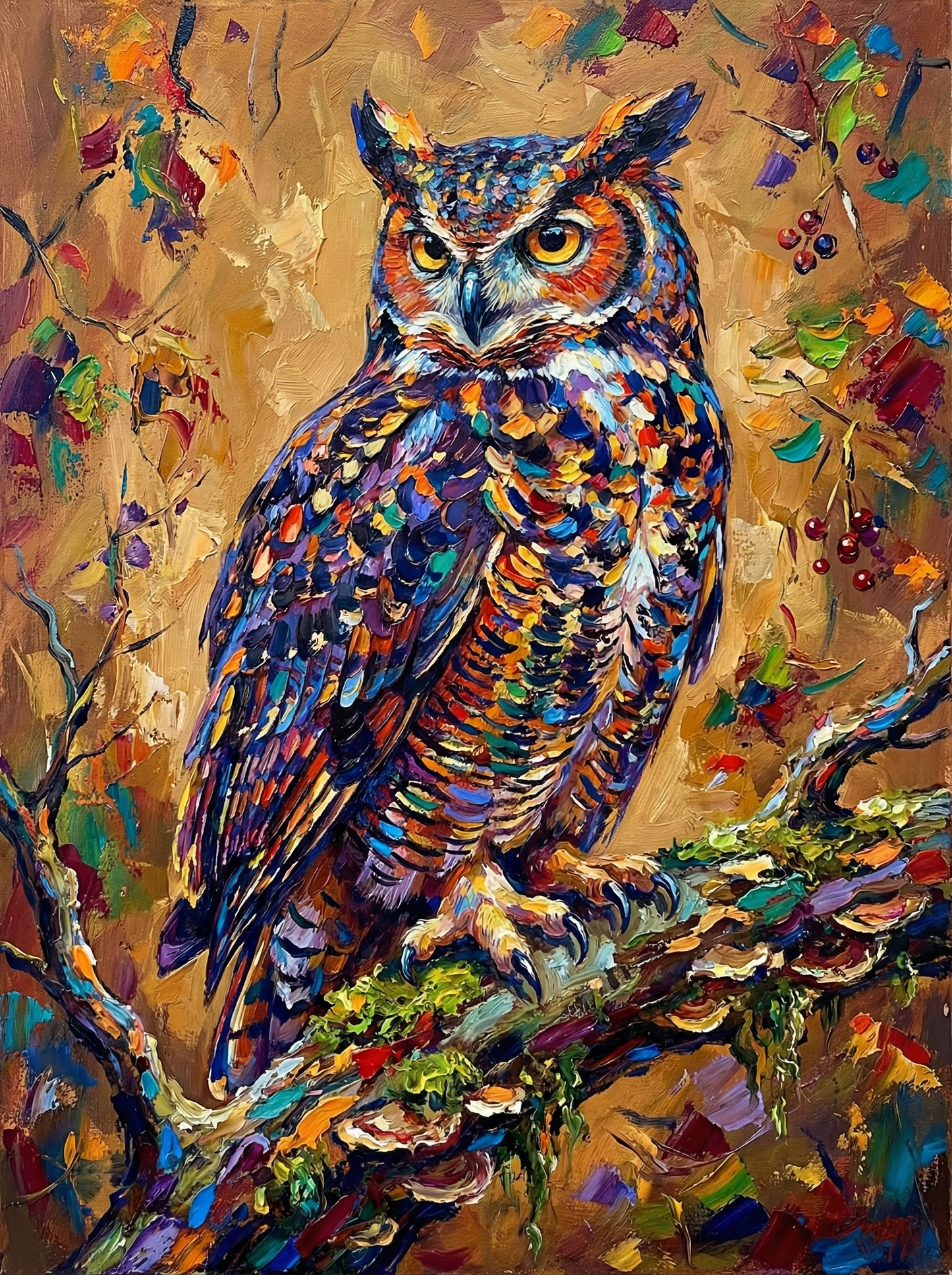 Autumn Forest Owl