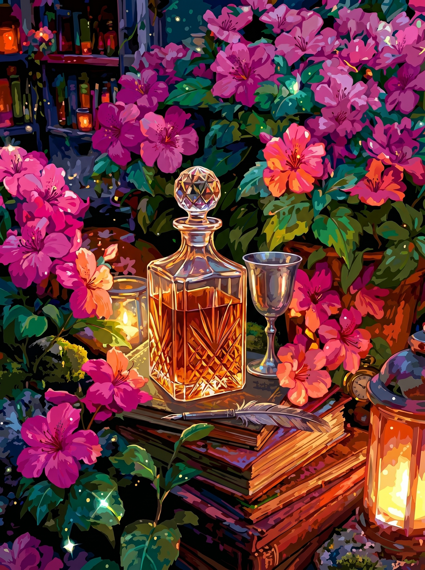 Midnight Garden Decanter