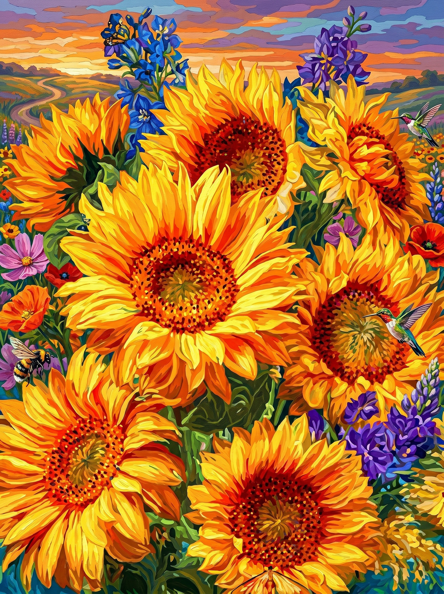 Golden Sunflower Field