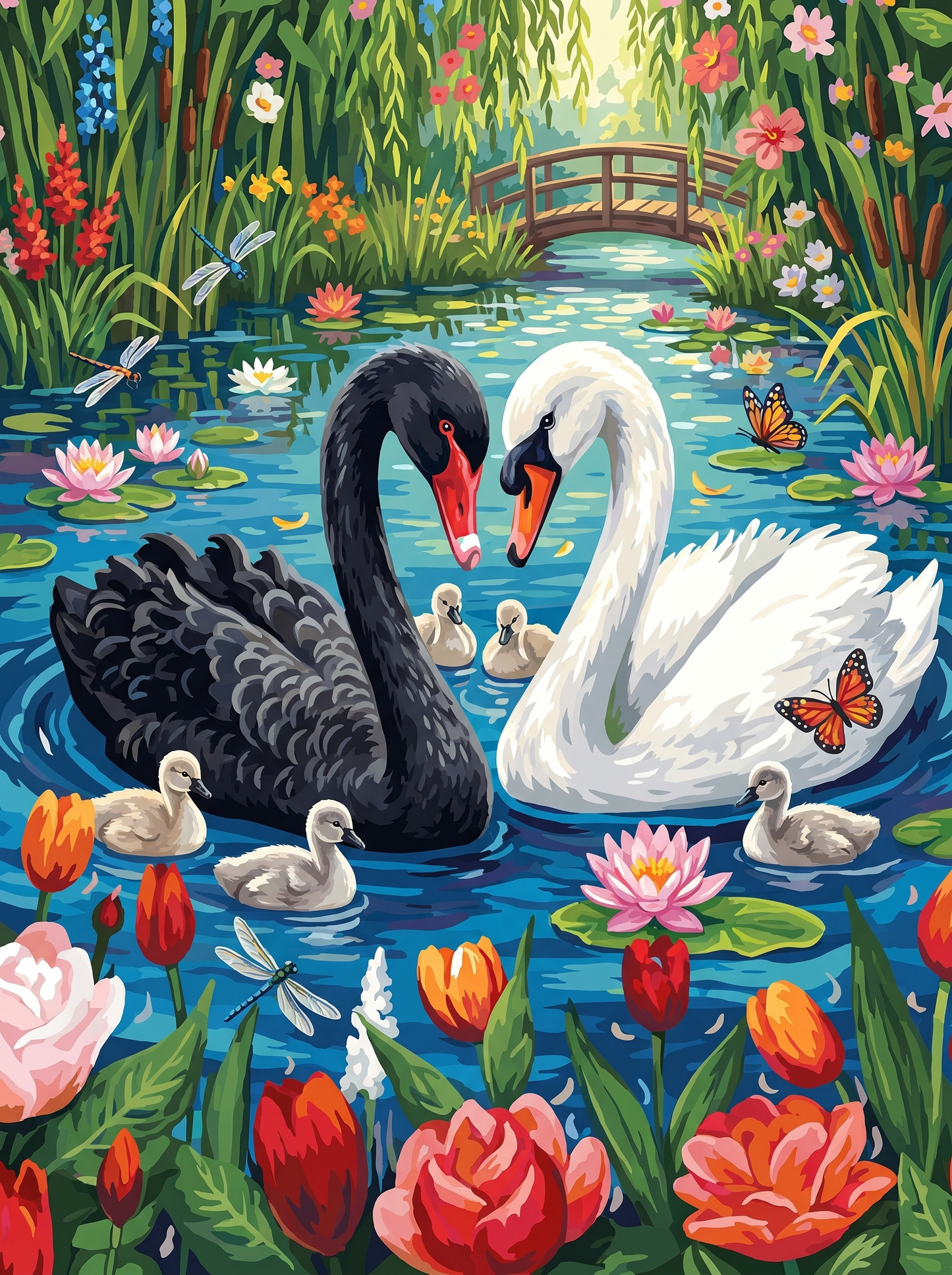 Enchanted Swan Garden