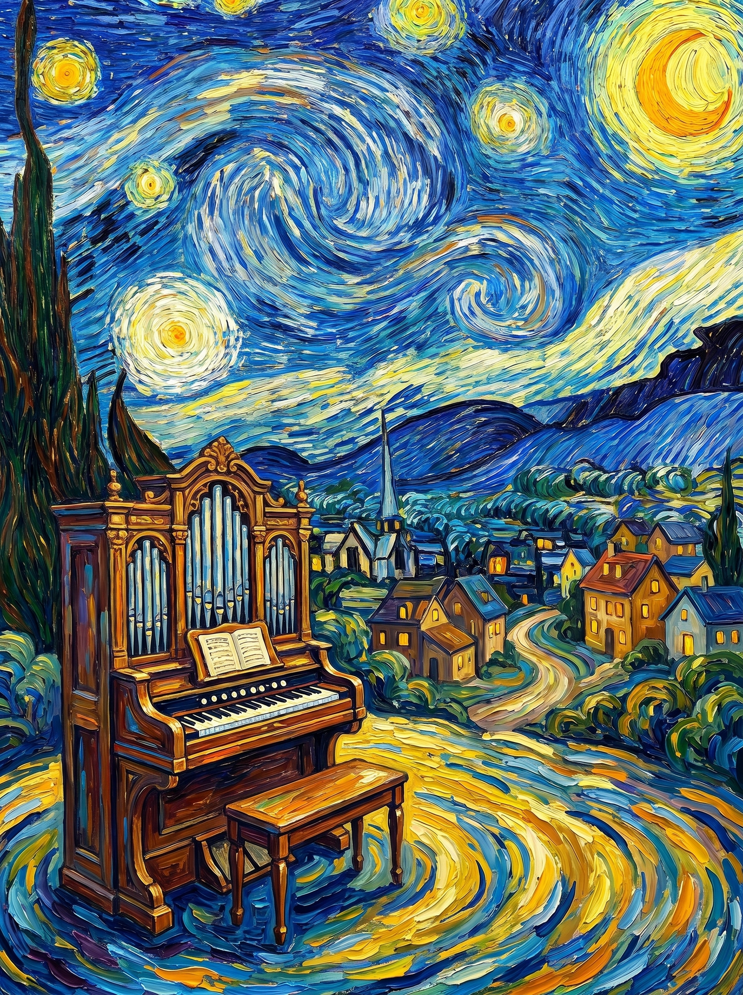 Starry Night Organ Dreamscape