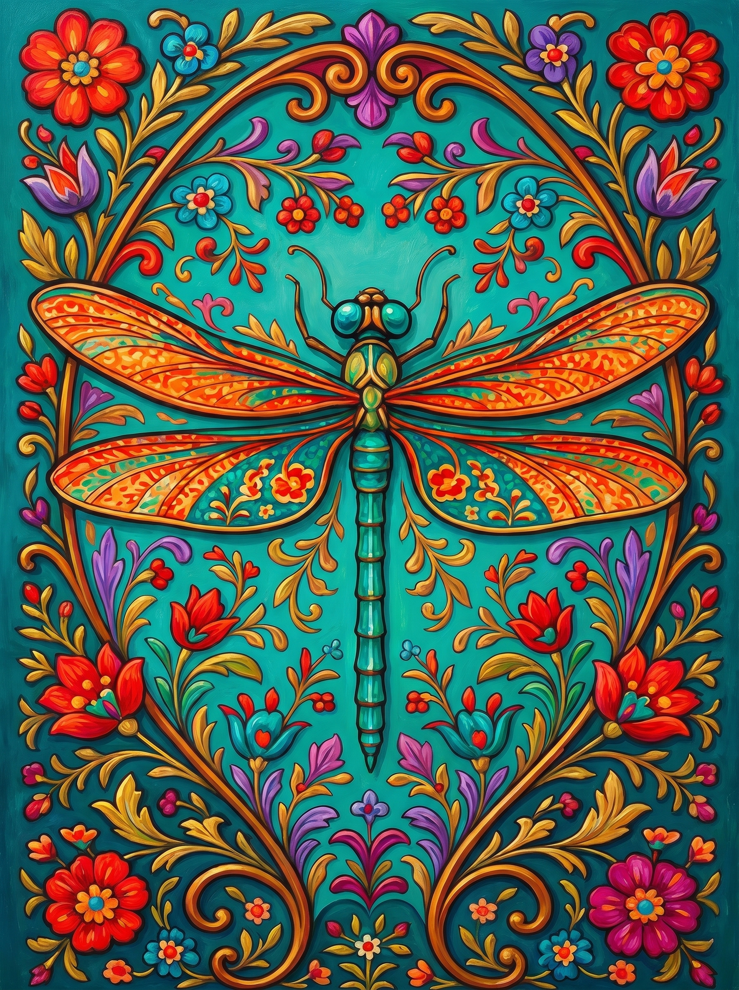 Turquoise Dragonfly Garden
