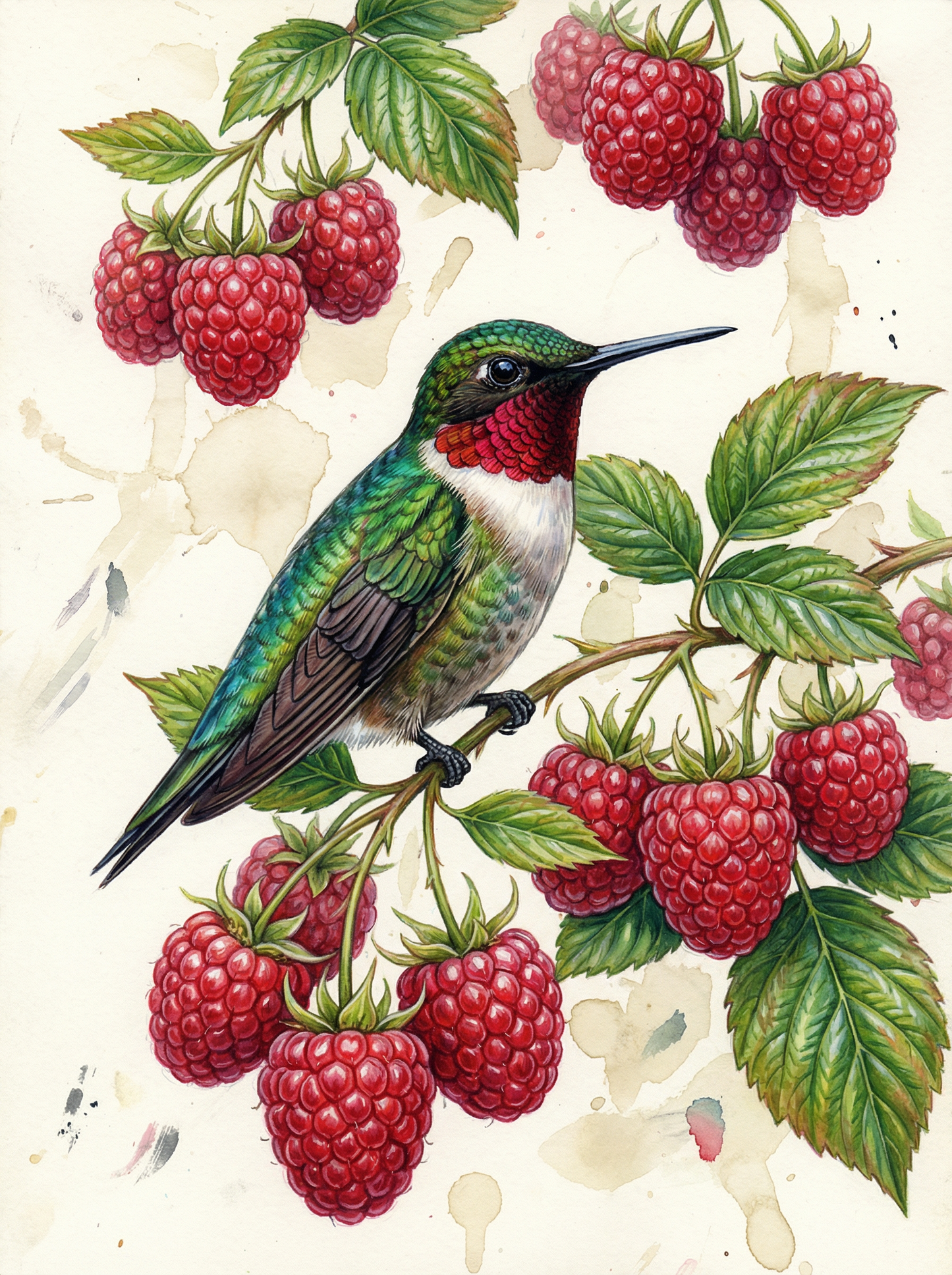 Hummingbird Raspberry Harvest