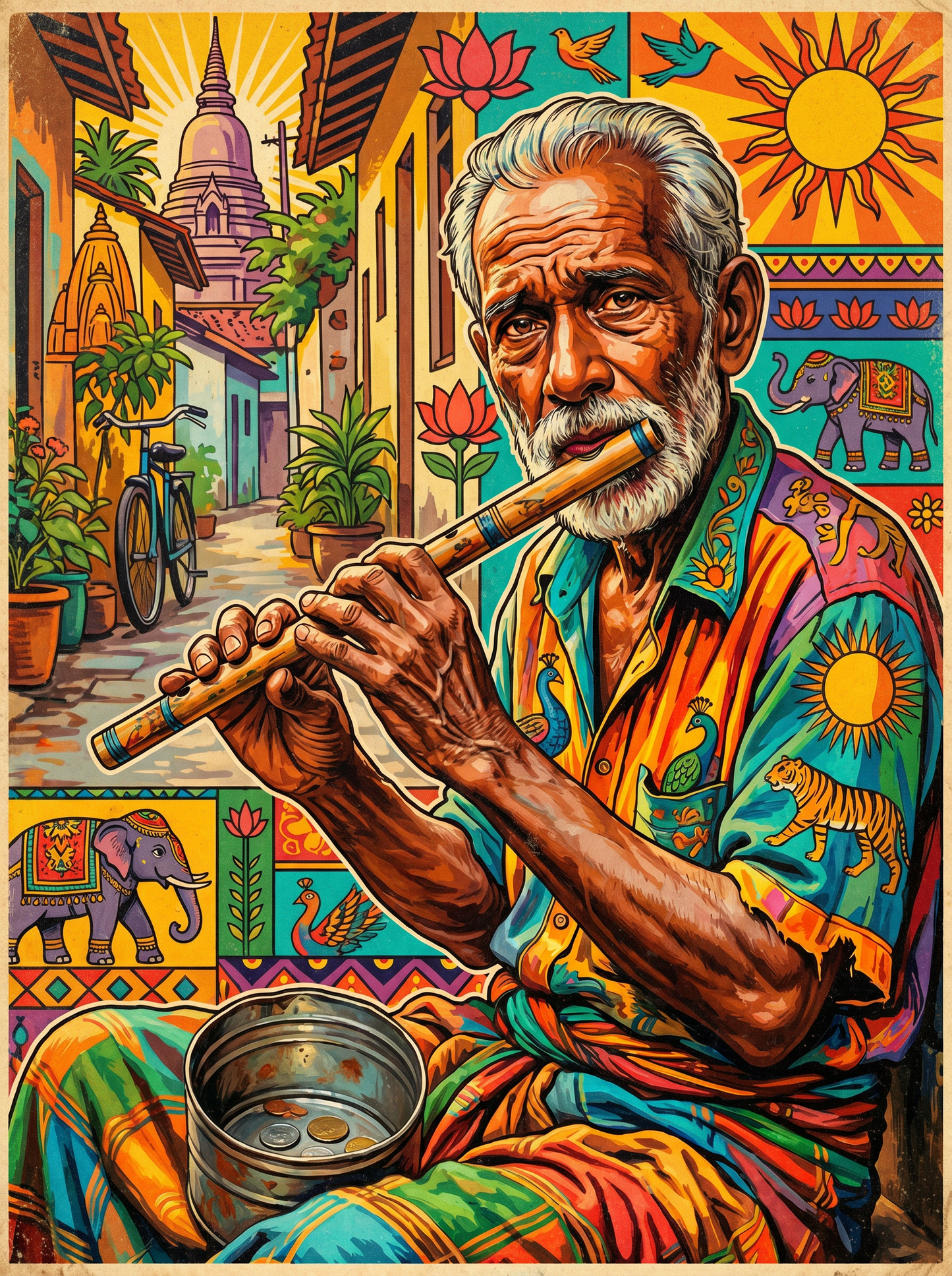 Indian Flute Elder (80 Colors)