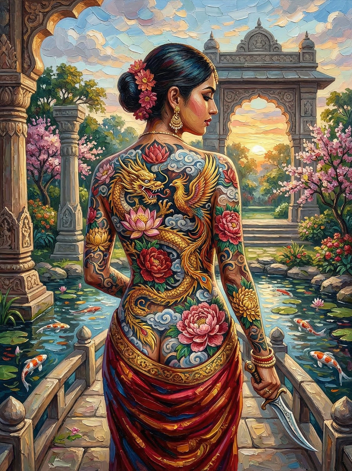 Indian Tattoo Temple Garden (120 Colors)