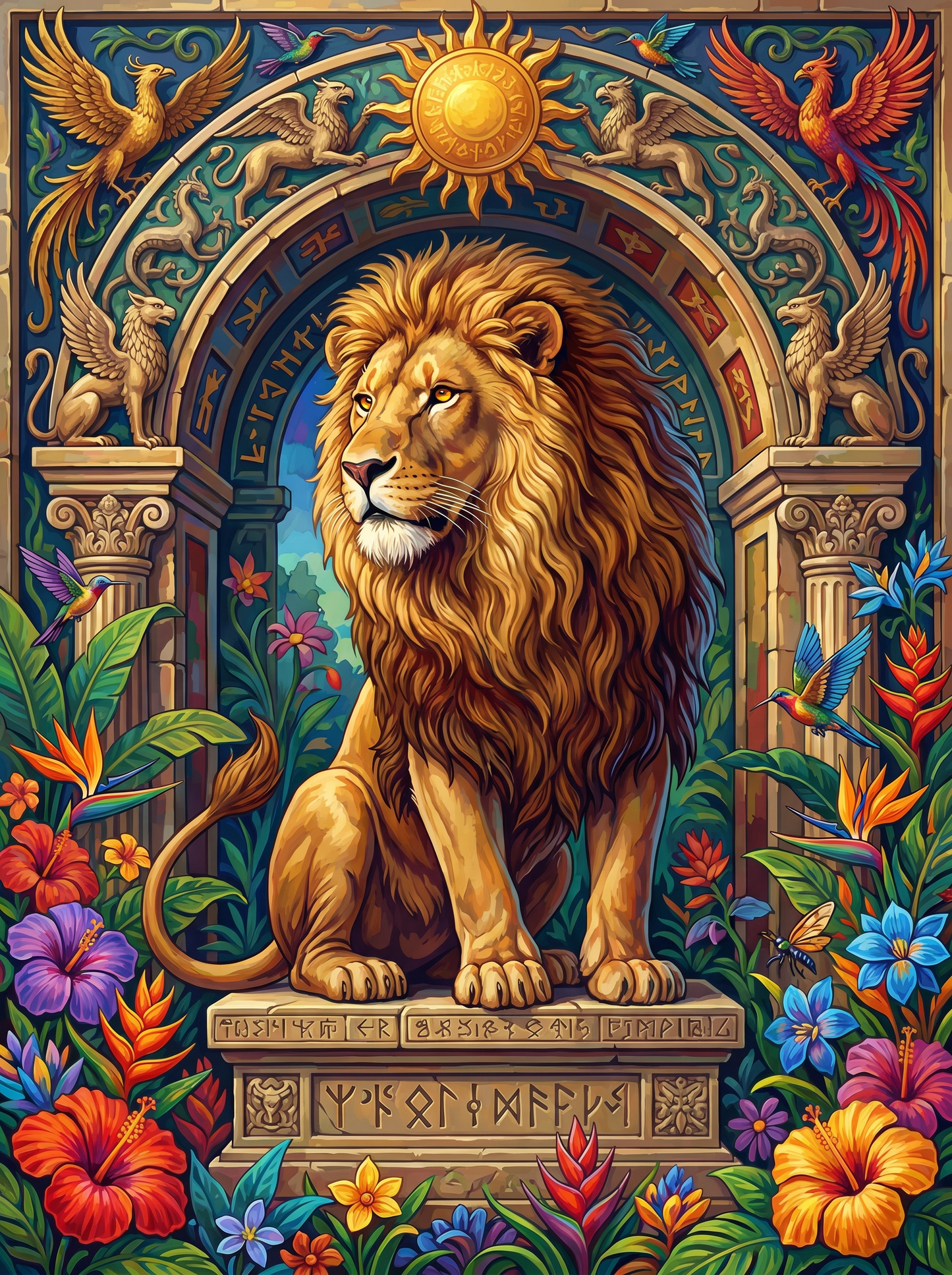 Majestic Lion Throne (80 Colors)
