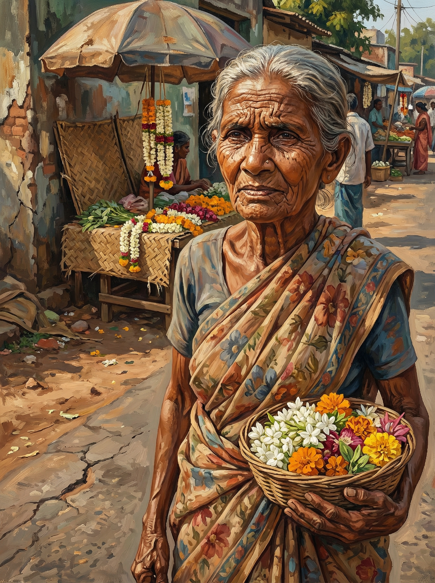 Market Flower Basket