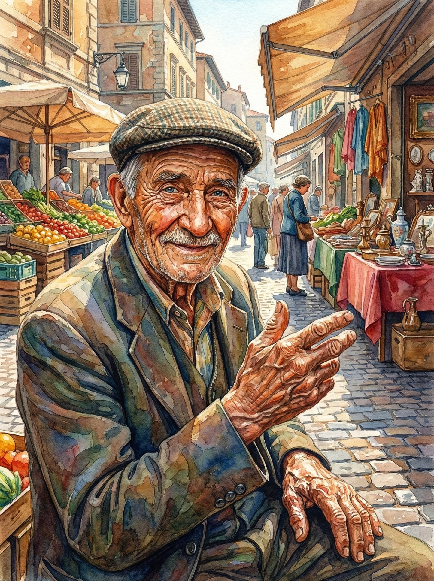 Market Square Vendor (80 Colors)