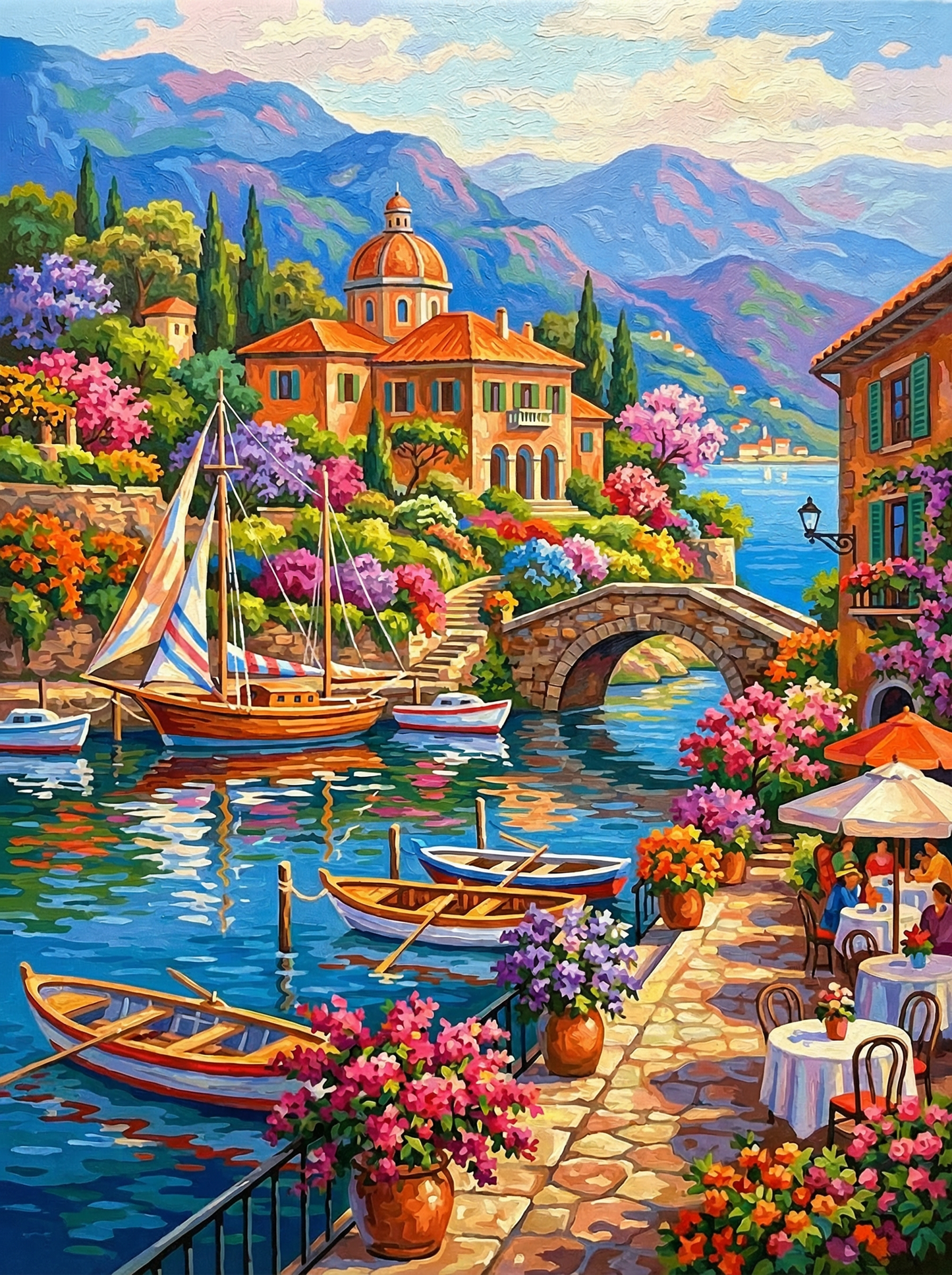 Mediterranean Harbor Village (120 Colors)