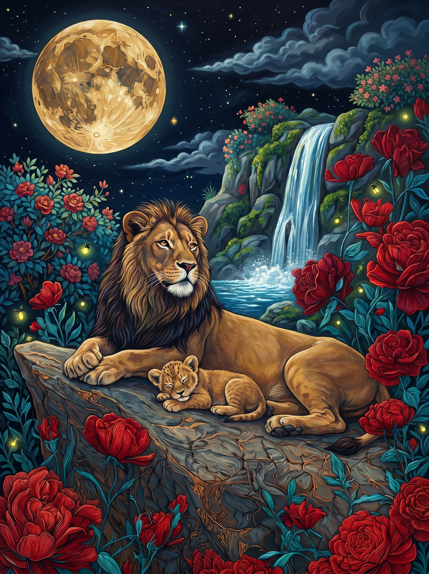Moonlit Lion Dynasty (120 Colors)