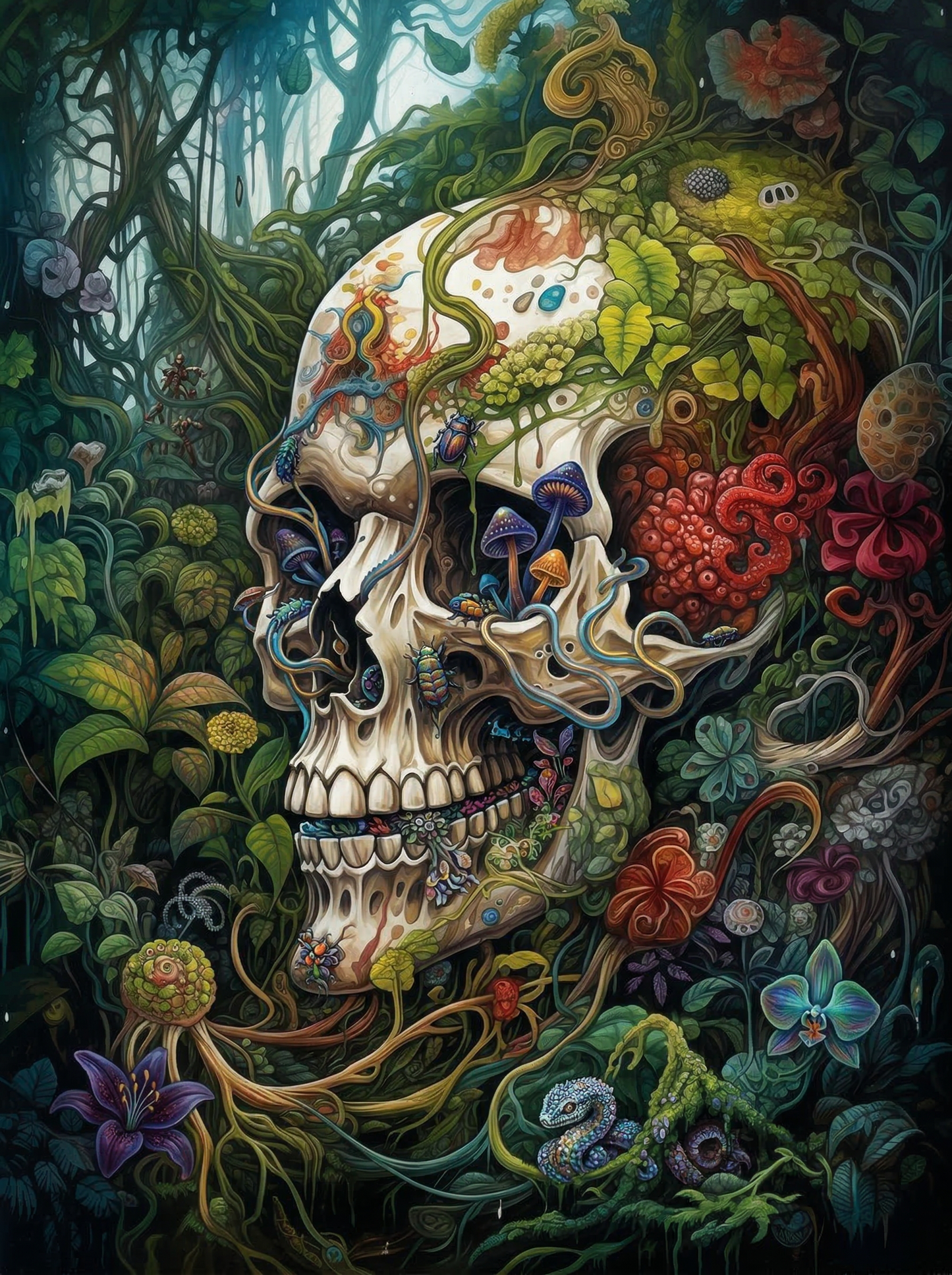 Natures Skull Garden (120 Colors)