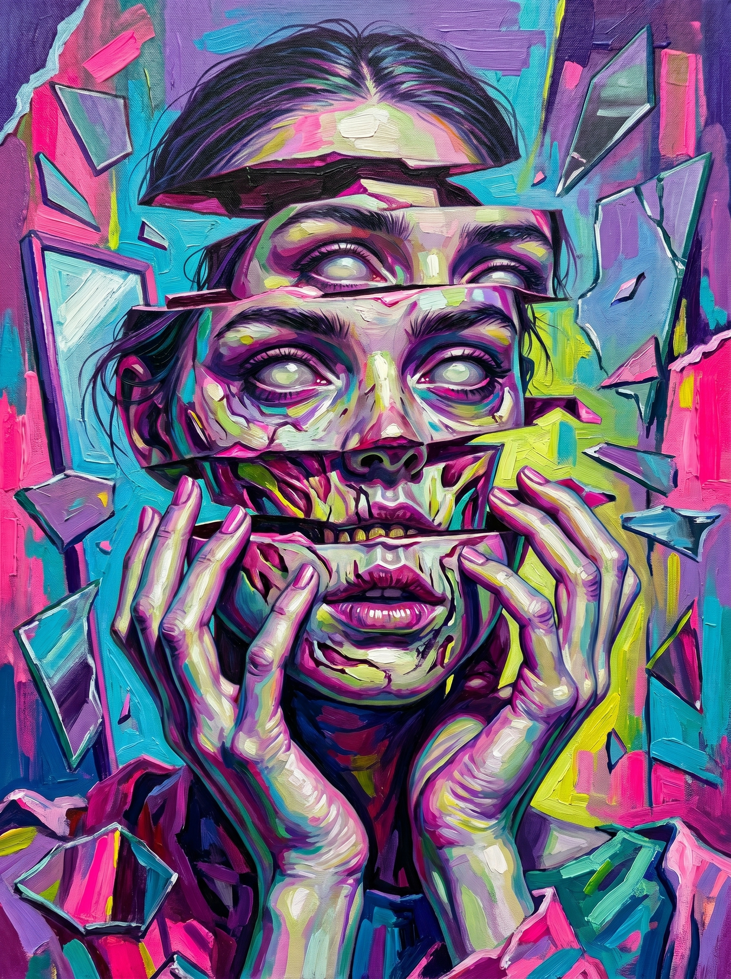Neon Explosion Woman (120 Colors)