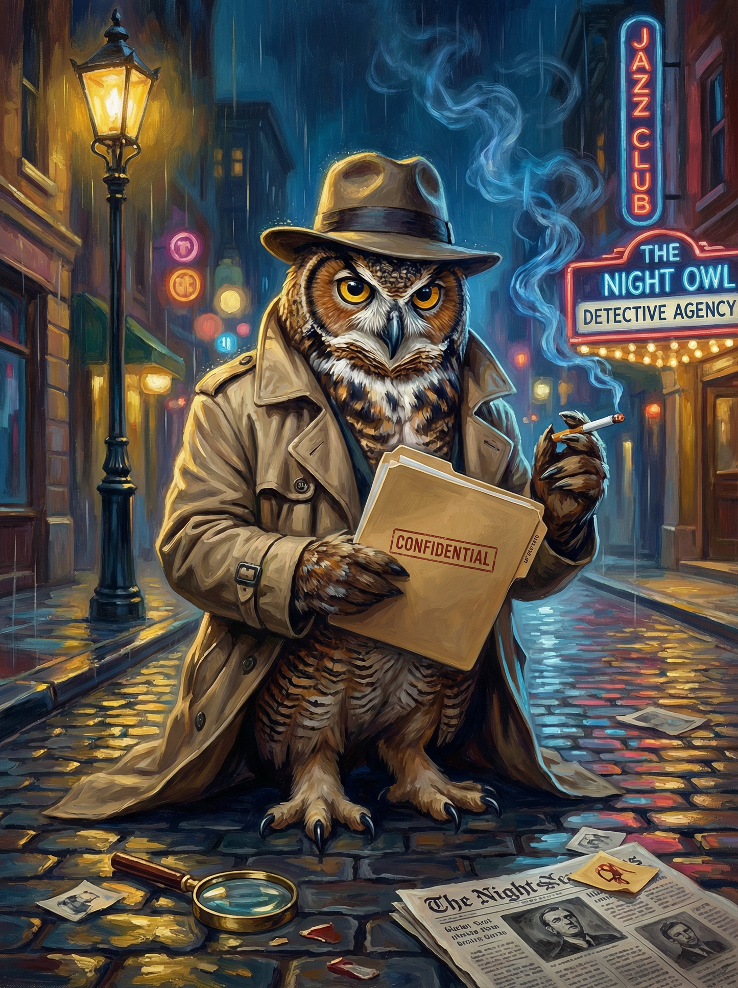 Noir Owl Private Eye