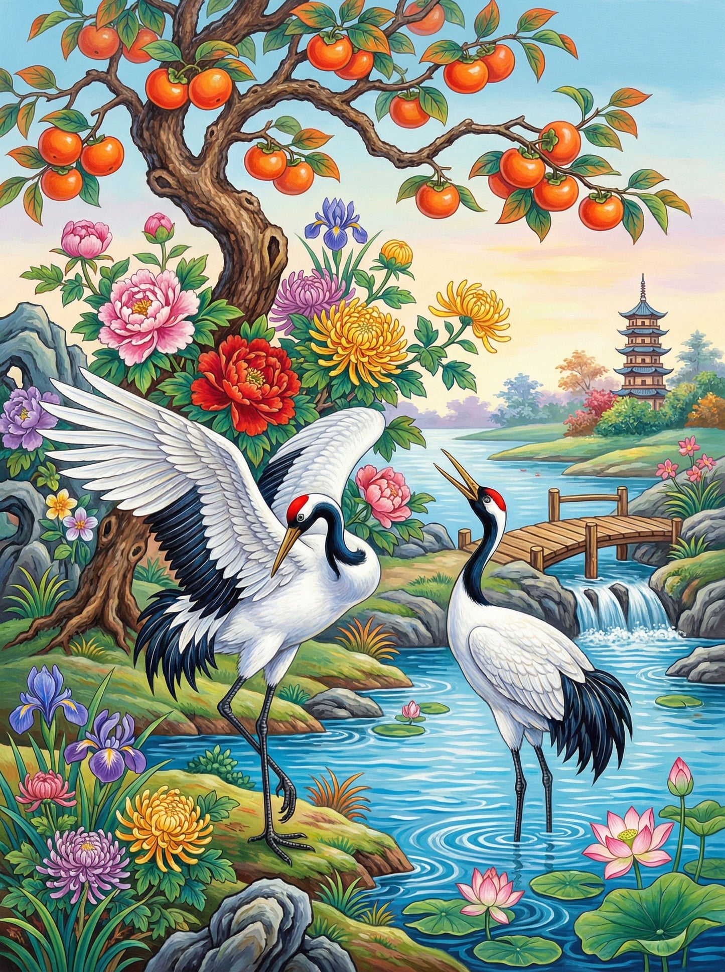 Harmony of the Twin Cranes