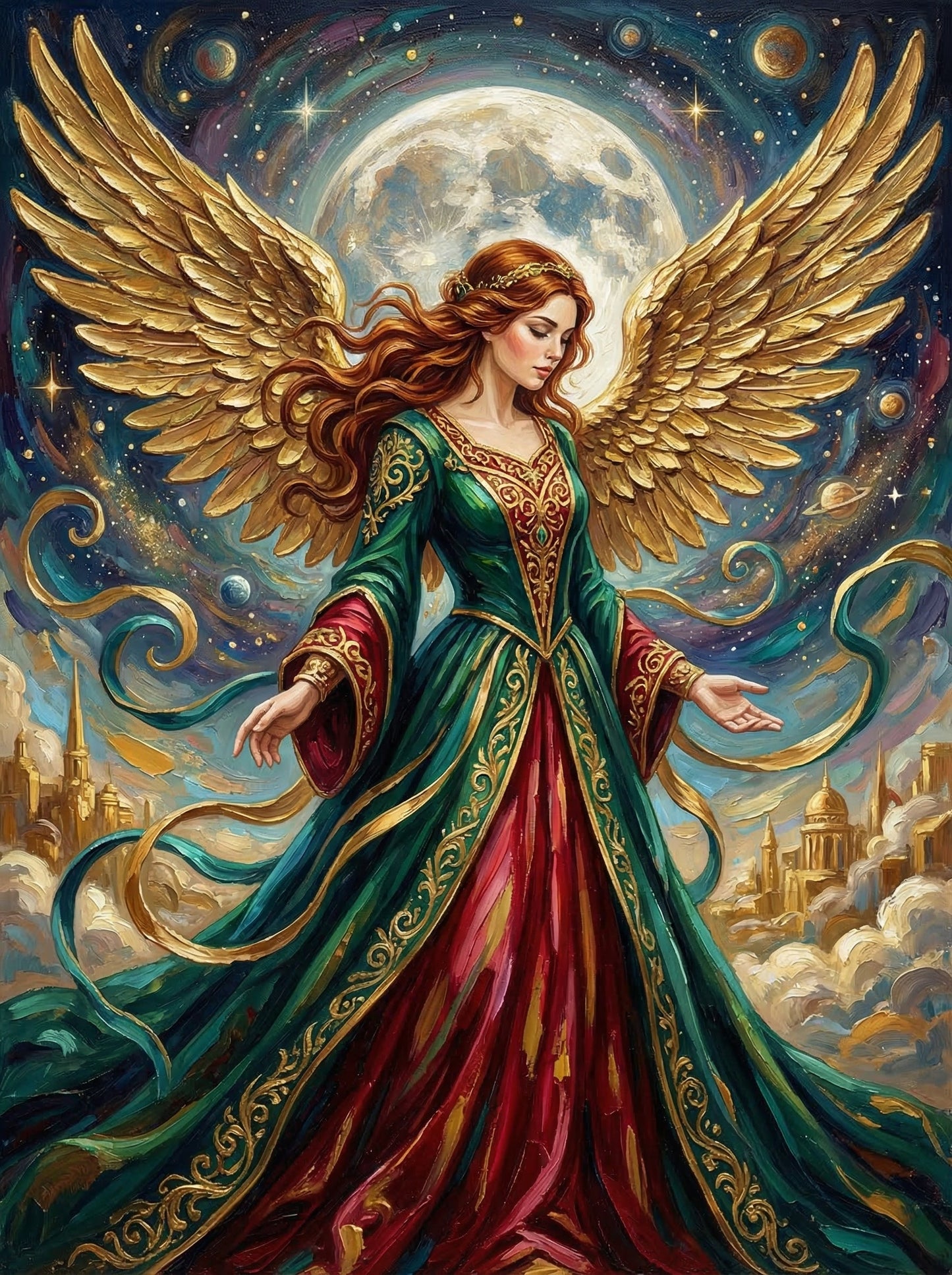 Ornate Celestial Angel Goddess (80 Colors)