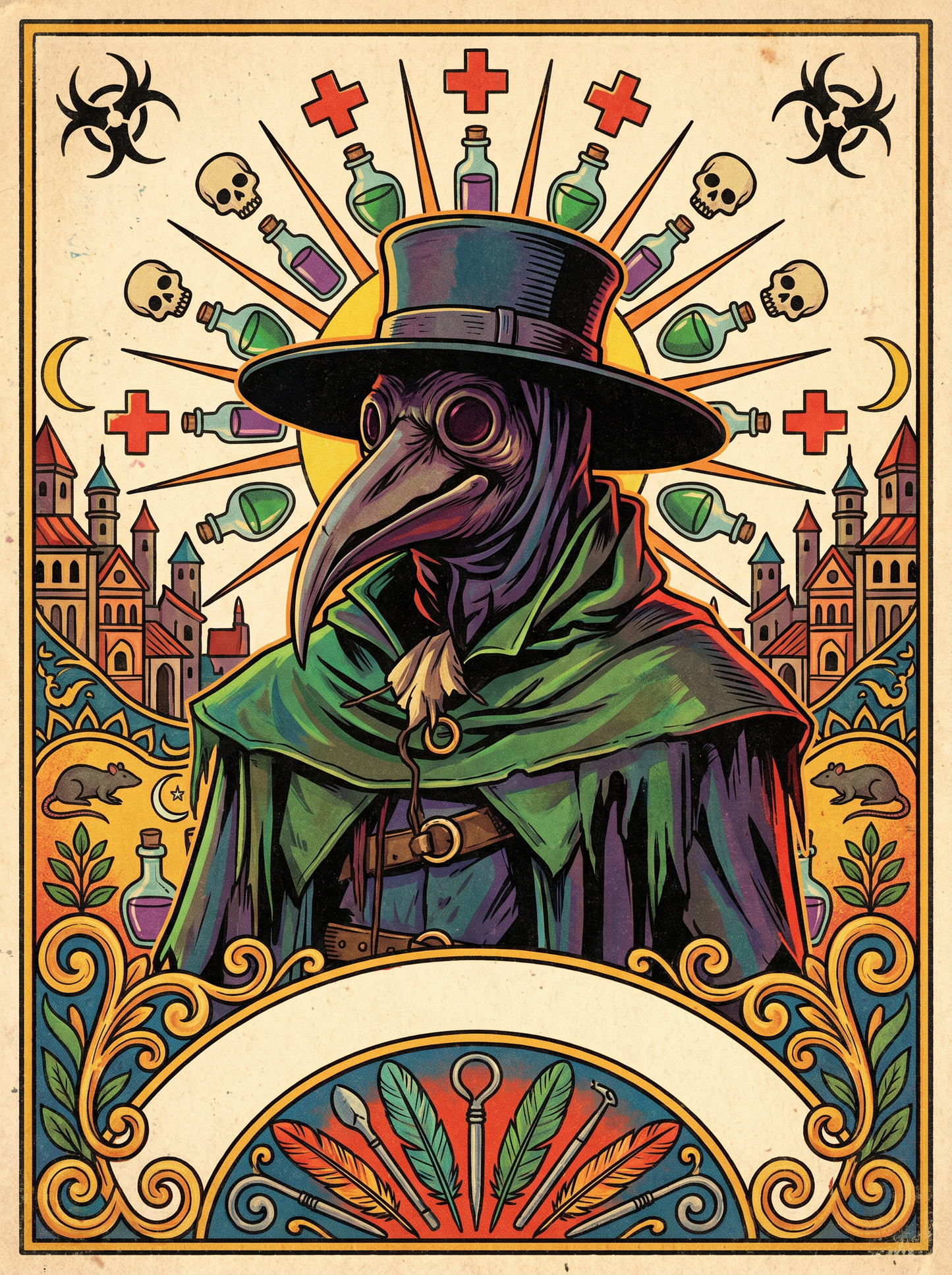 Plague Doctor Tarot (120 Colors)