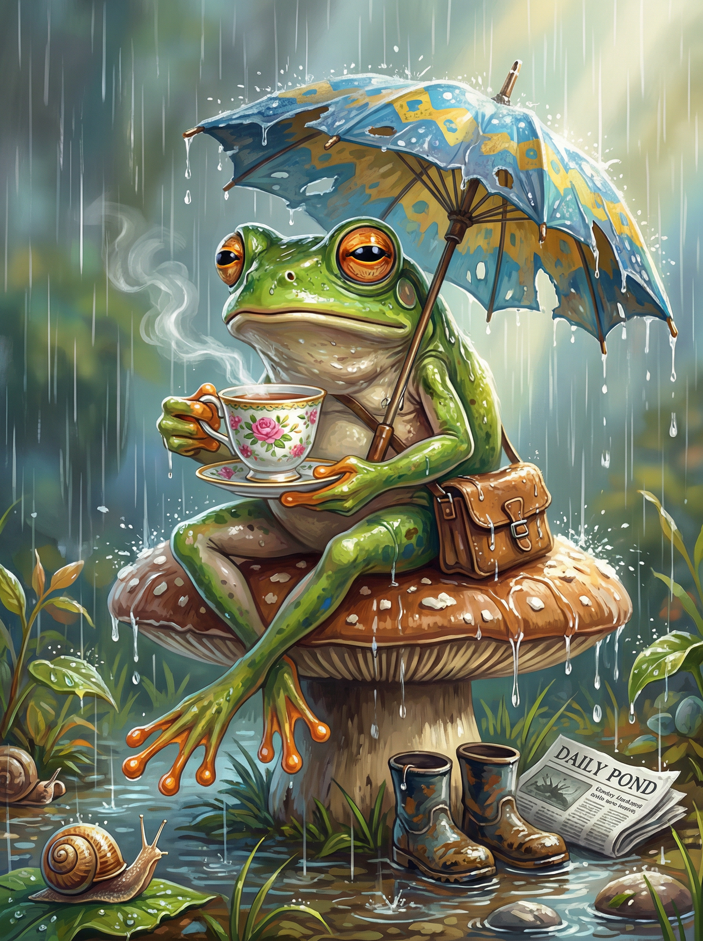 Rainy Day Frog's Tea (80 Colors)