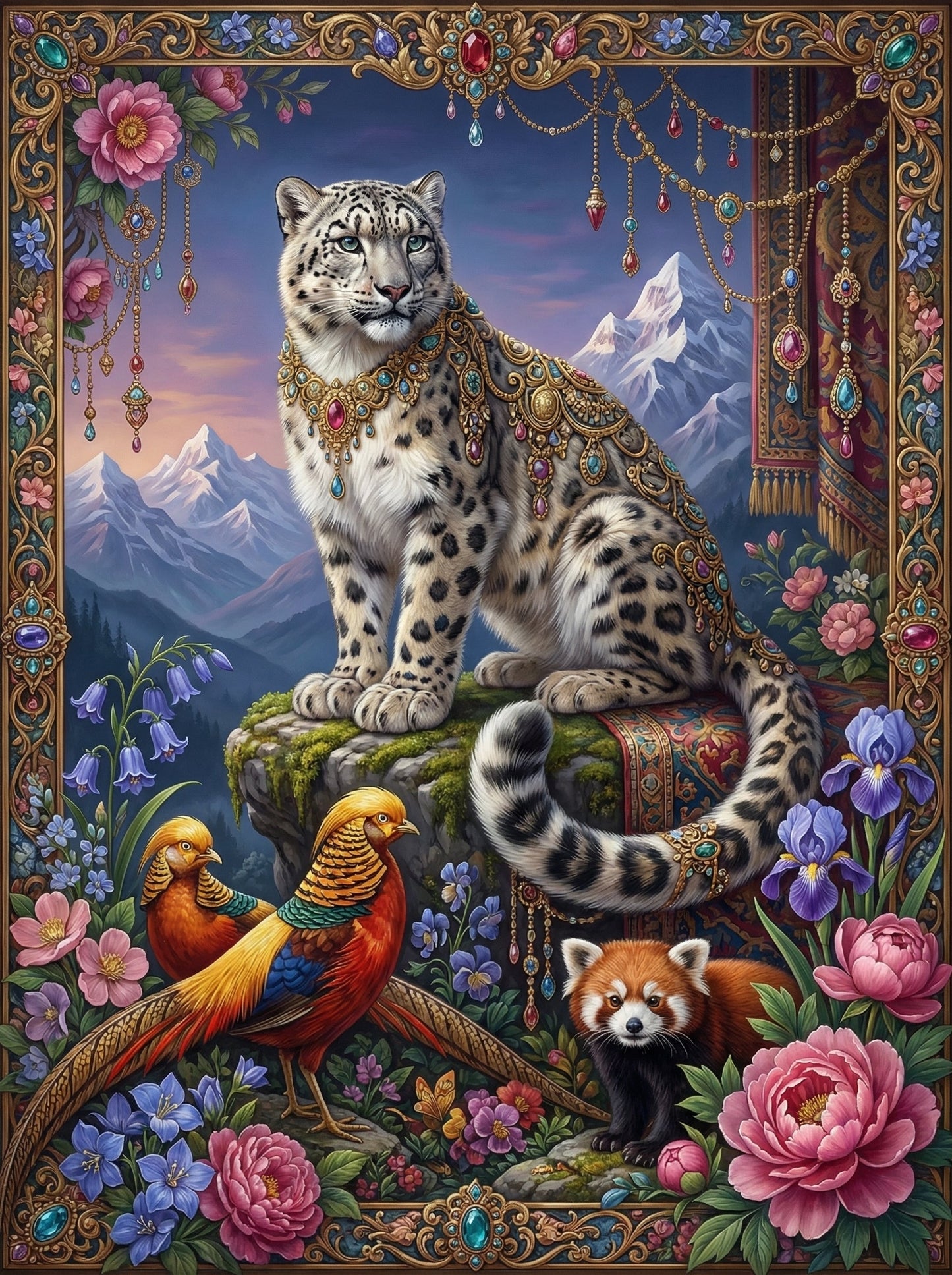 Snow Leopard Pheasant Panda