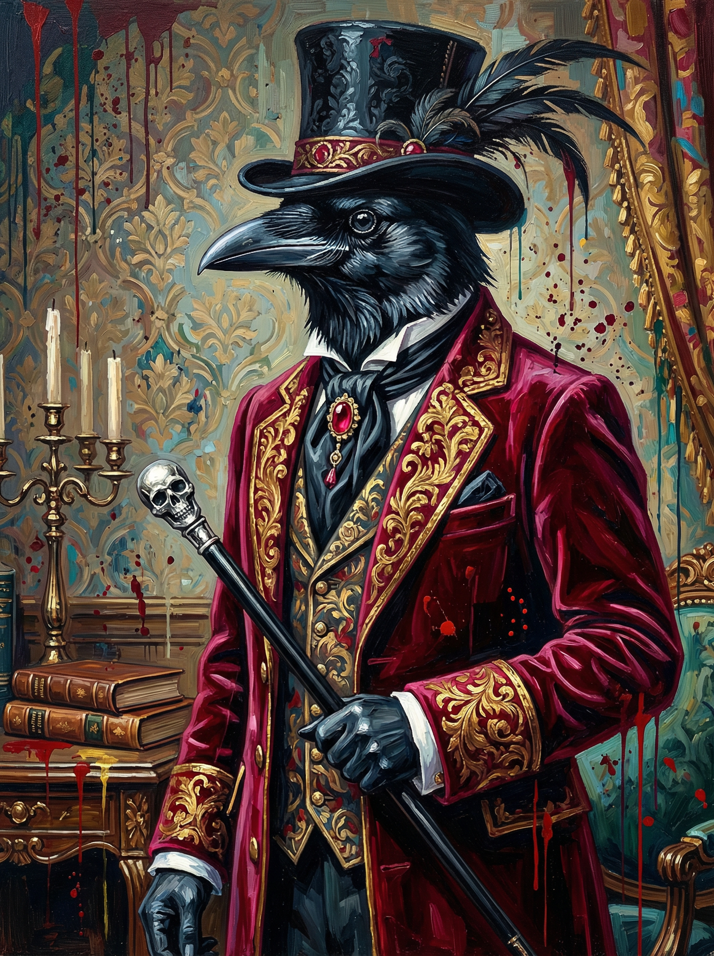 Steampunk Raven Gentleman (120 Colors)