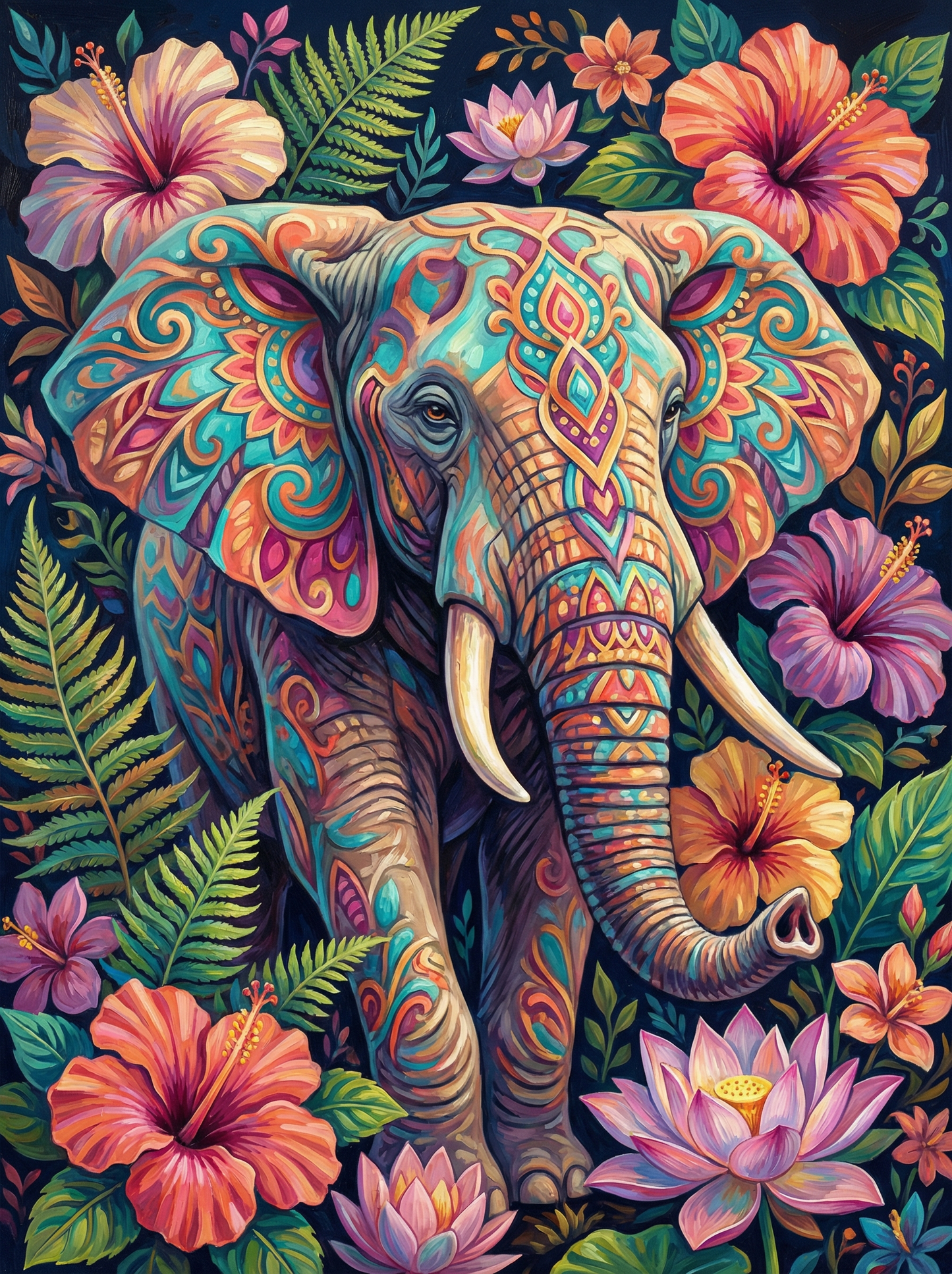 Tropical Hibiscus Elephant