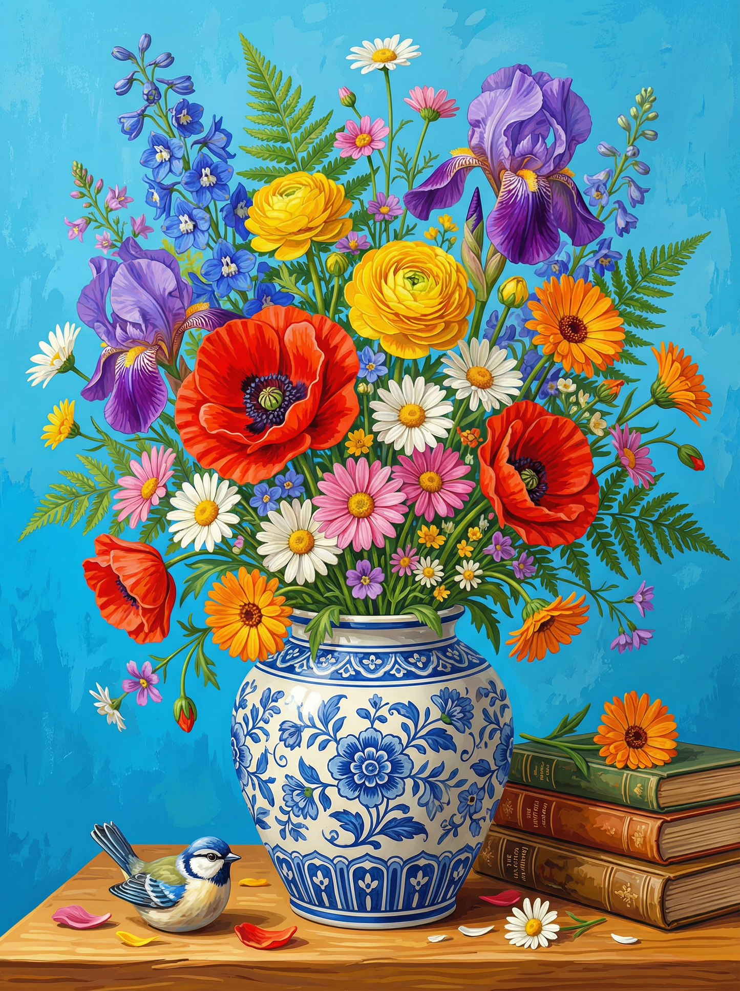 Turkish Blue Poppy Garden