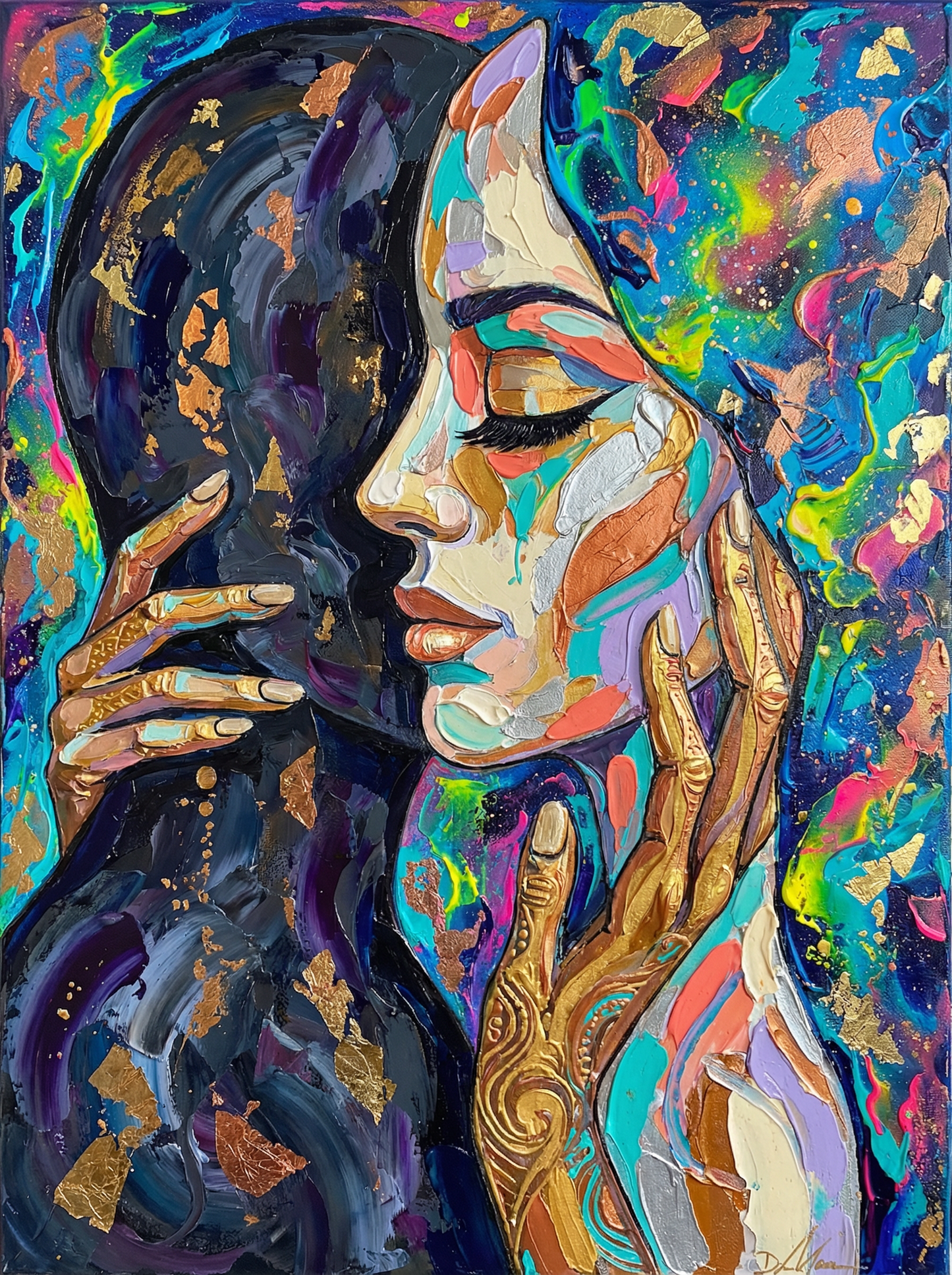 Vibrant Artistic Faces (120 Colors)
