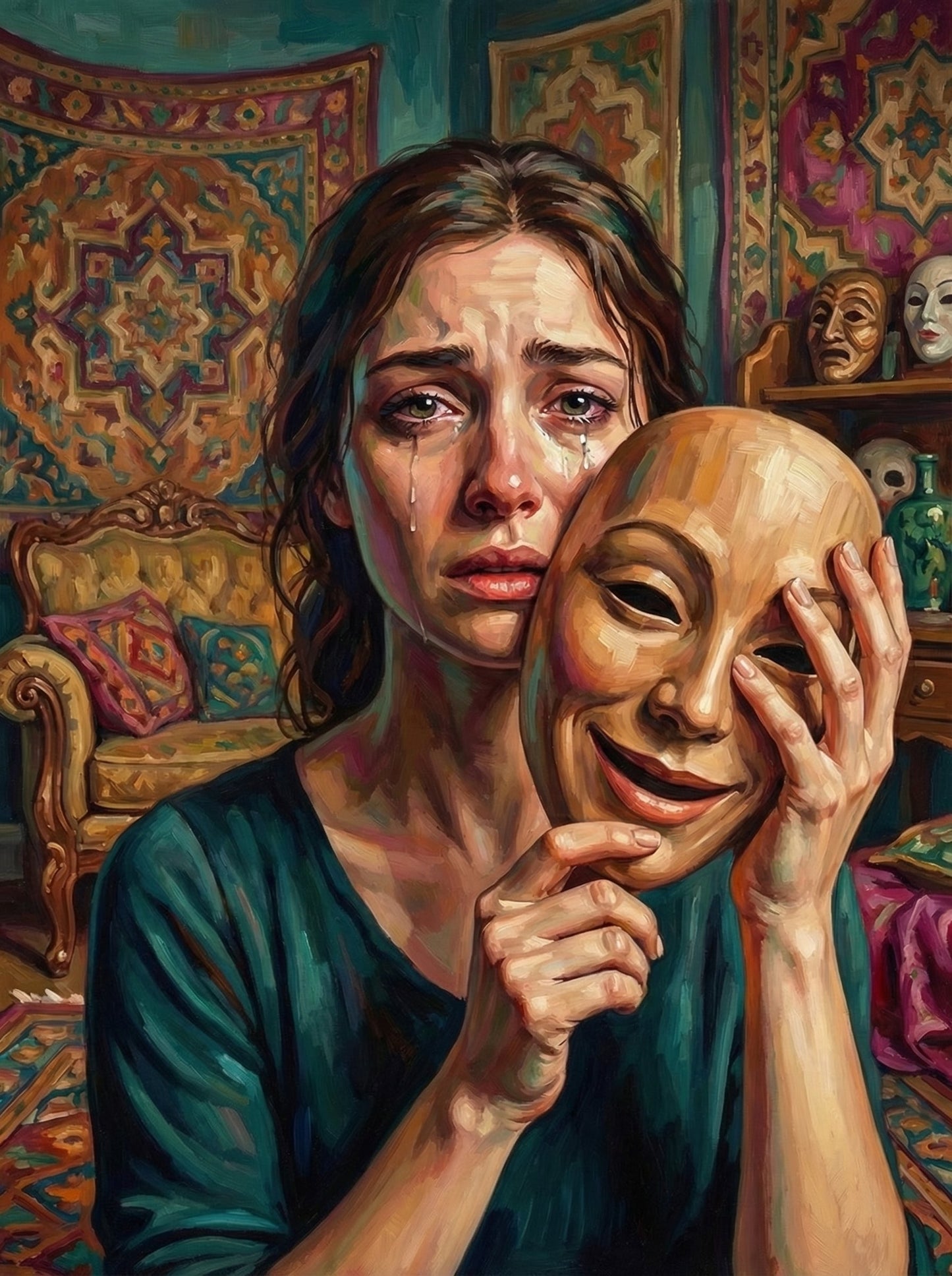 Wooden Mask Expression (120 Colors)