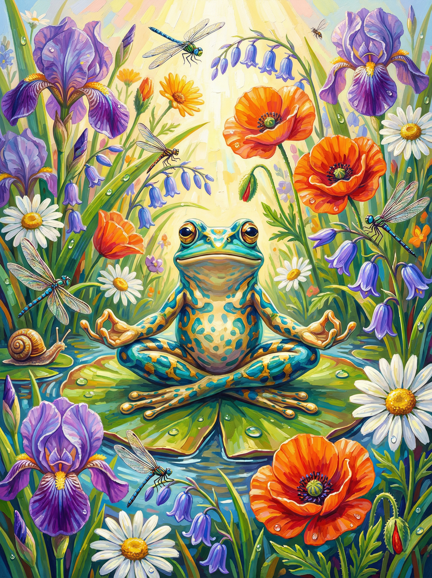 Zen Frog Meditation Pond