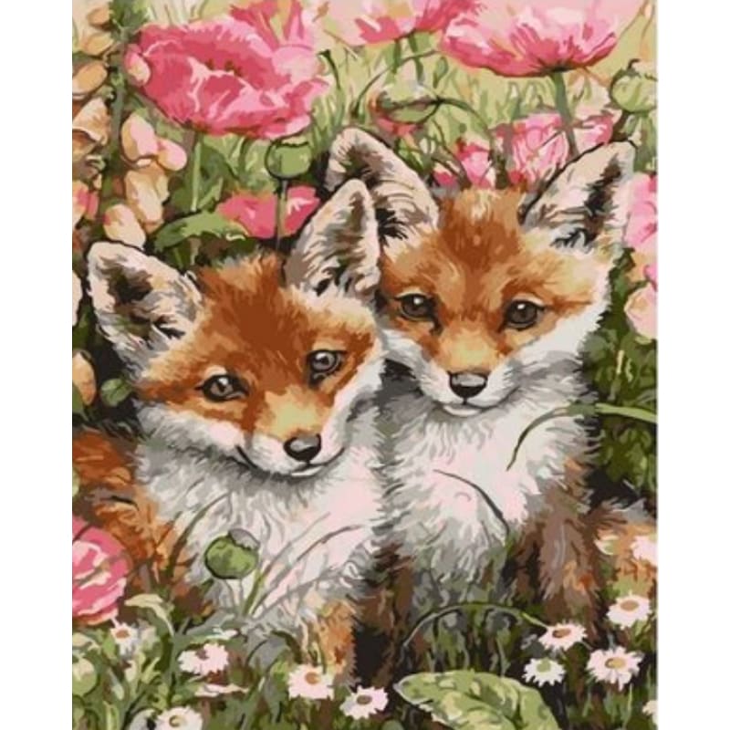 Animal Fox Diy Paint By Numbers Kits ZXQ2400 - NEEDLEWORK KITS
