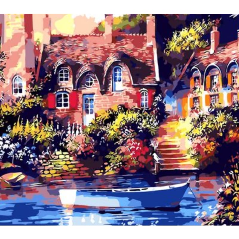 Landscape Cottage Diy Paint By Numbers Kits ZXQ111 – Adult Paint