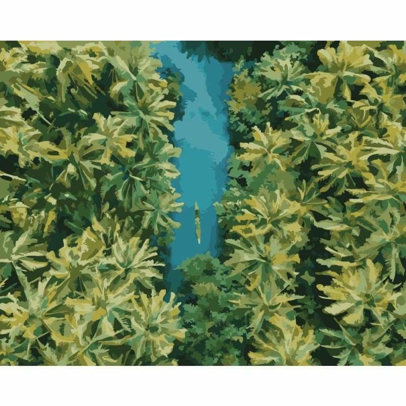 Landscape Forest Diy Paint By Numbers WM-1385 - NEEDLEWORK KITS