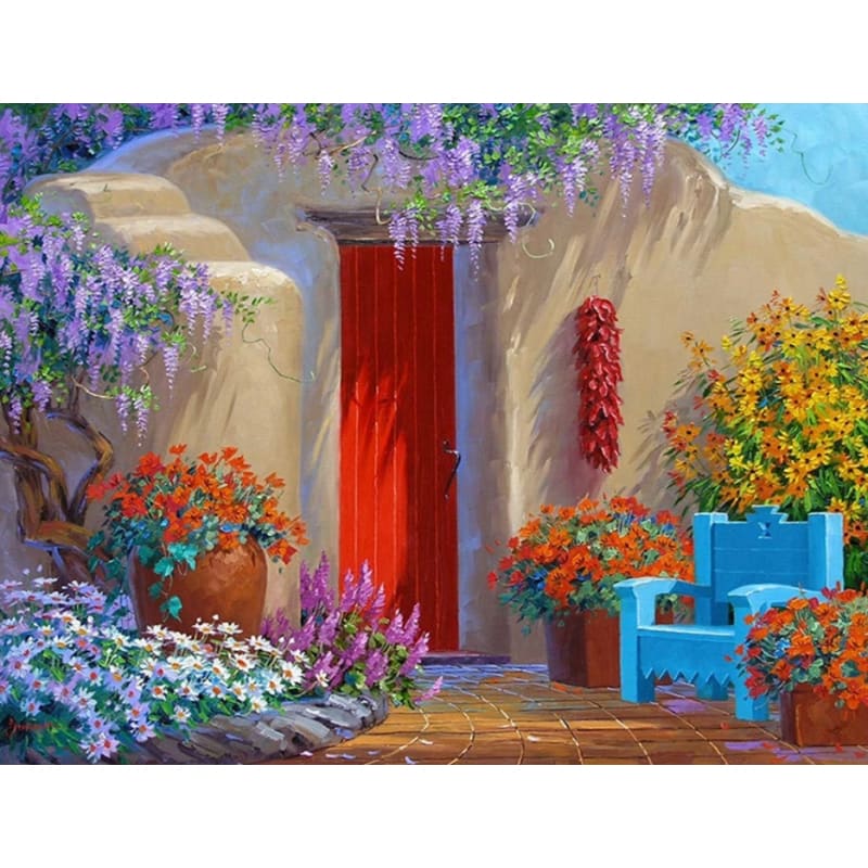 Landscape Garden Diy Paint By Numbers Kits PBN90598 - NEEDLEWORK KITS
