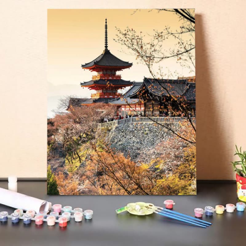Paint by Numbers Kit – Dera Temple At Sunset II – Adult Paint By Numbers