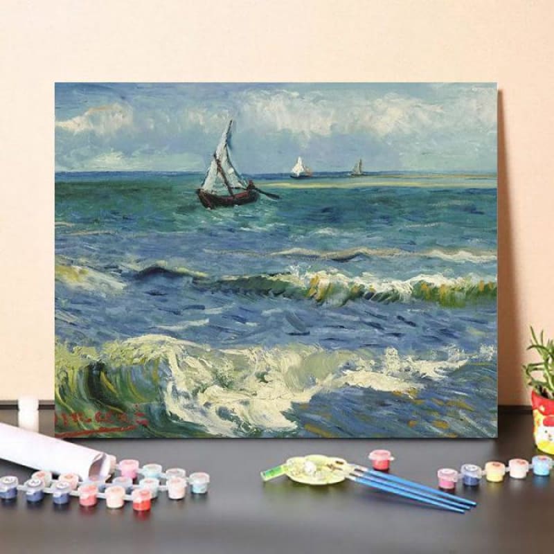 Paint By Numbers Kit Seascape Near Les Saintes Maries de la
